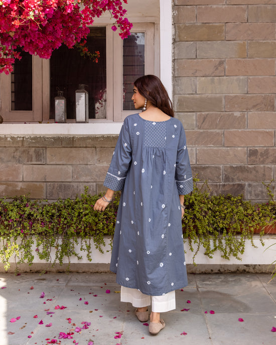 Slate Blue Kurta