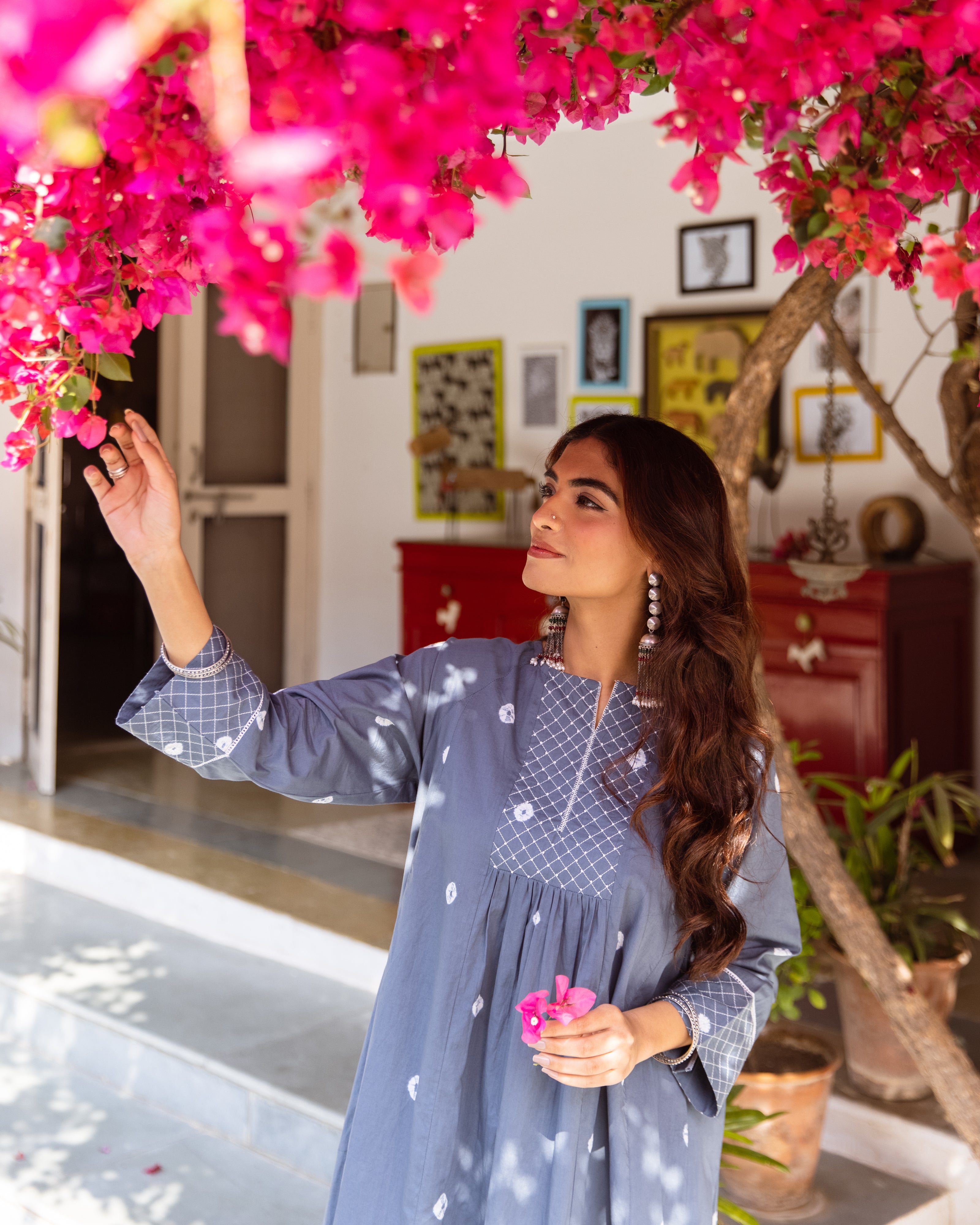 Slate Blue Kurta
