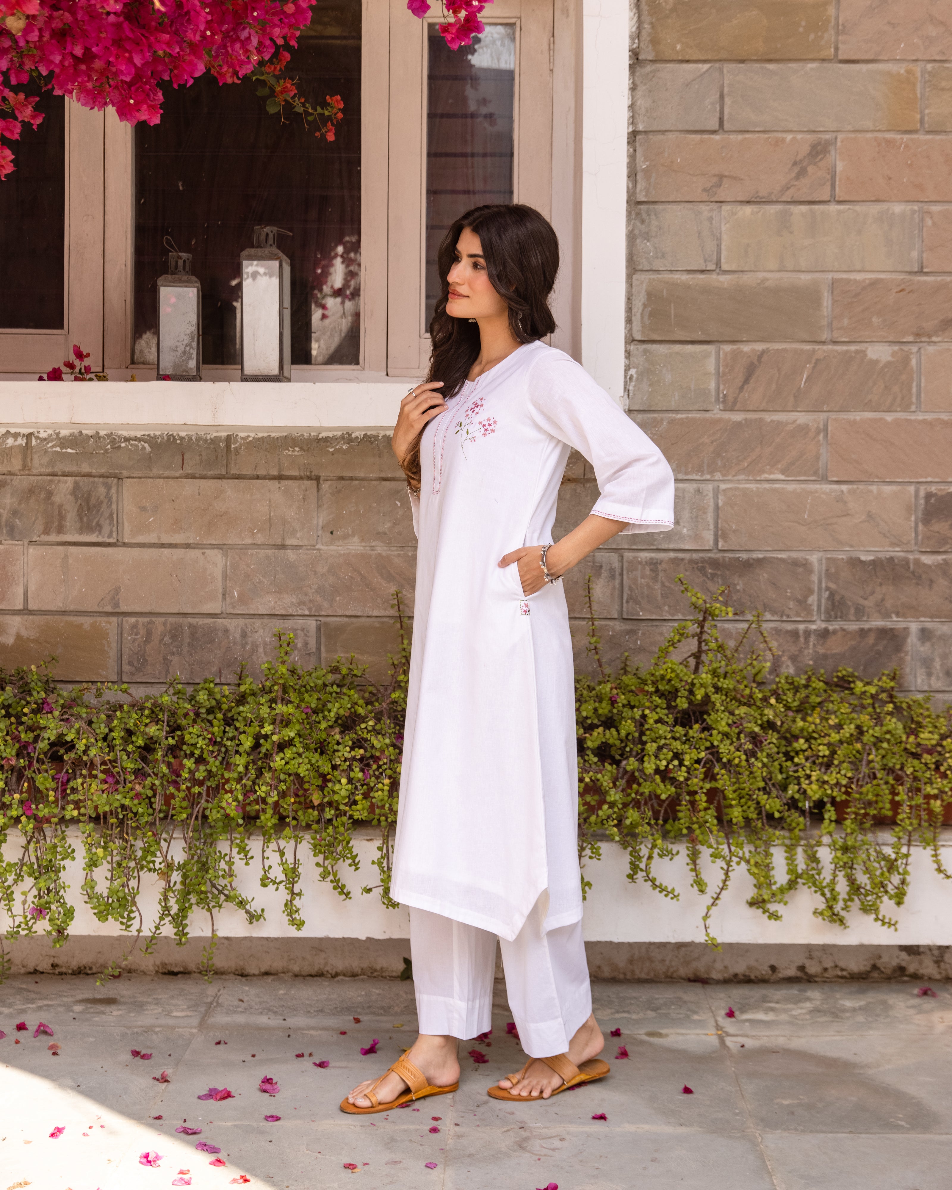 White Kurta (Pant Not Included)