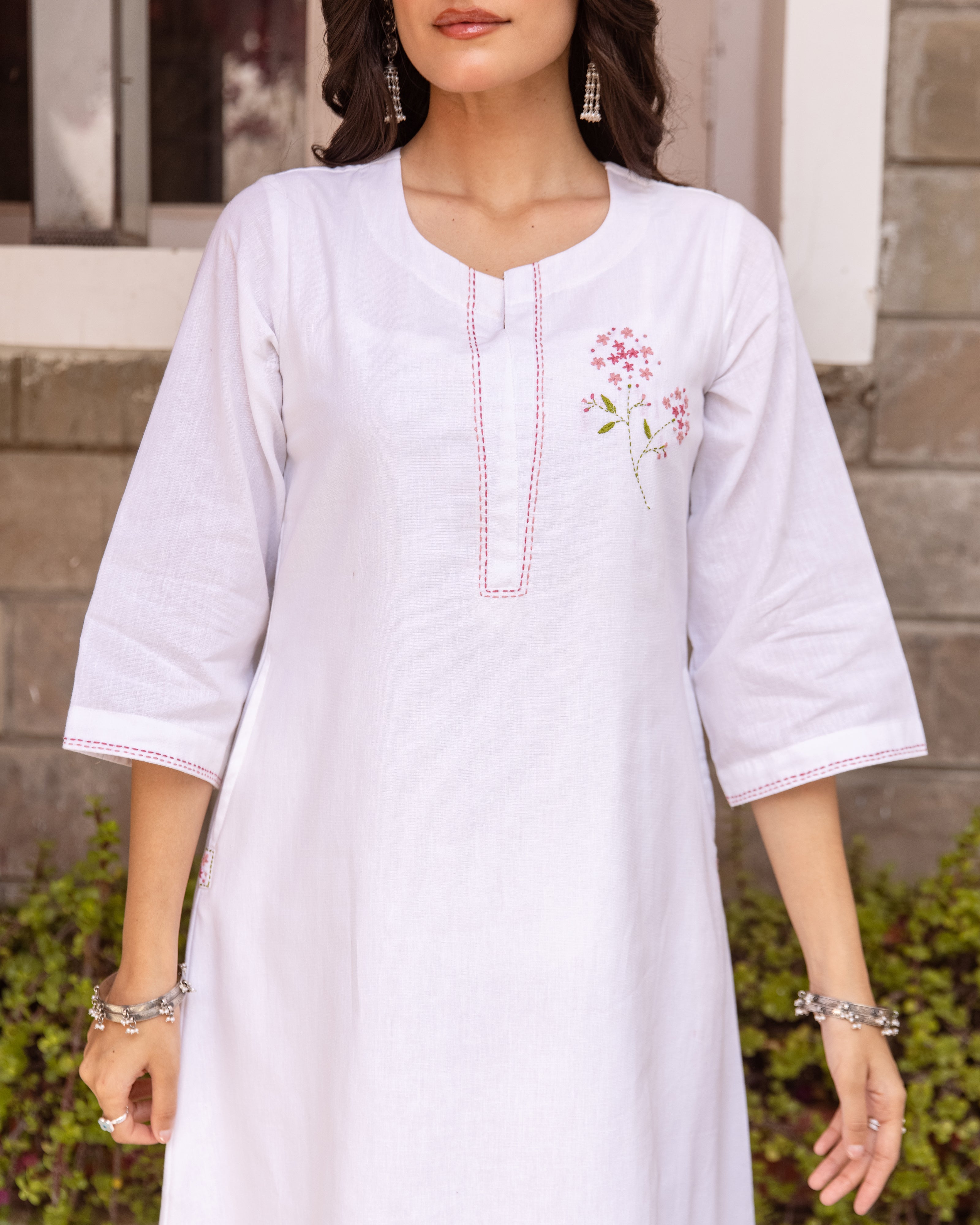 White Kurta (Pant Not Included)