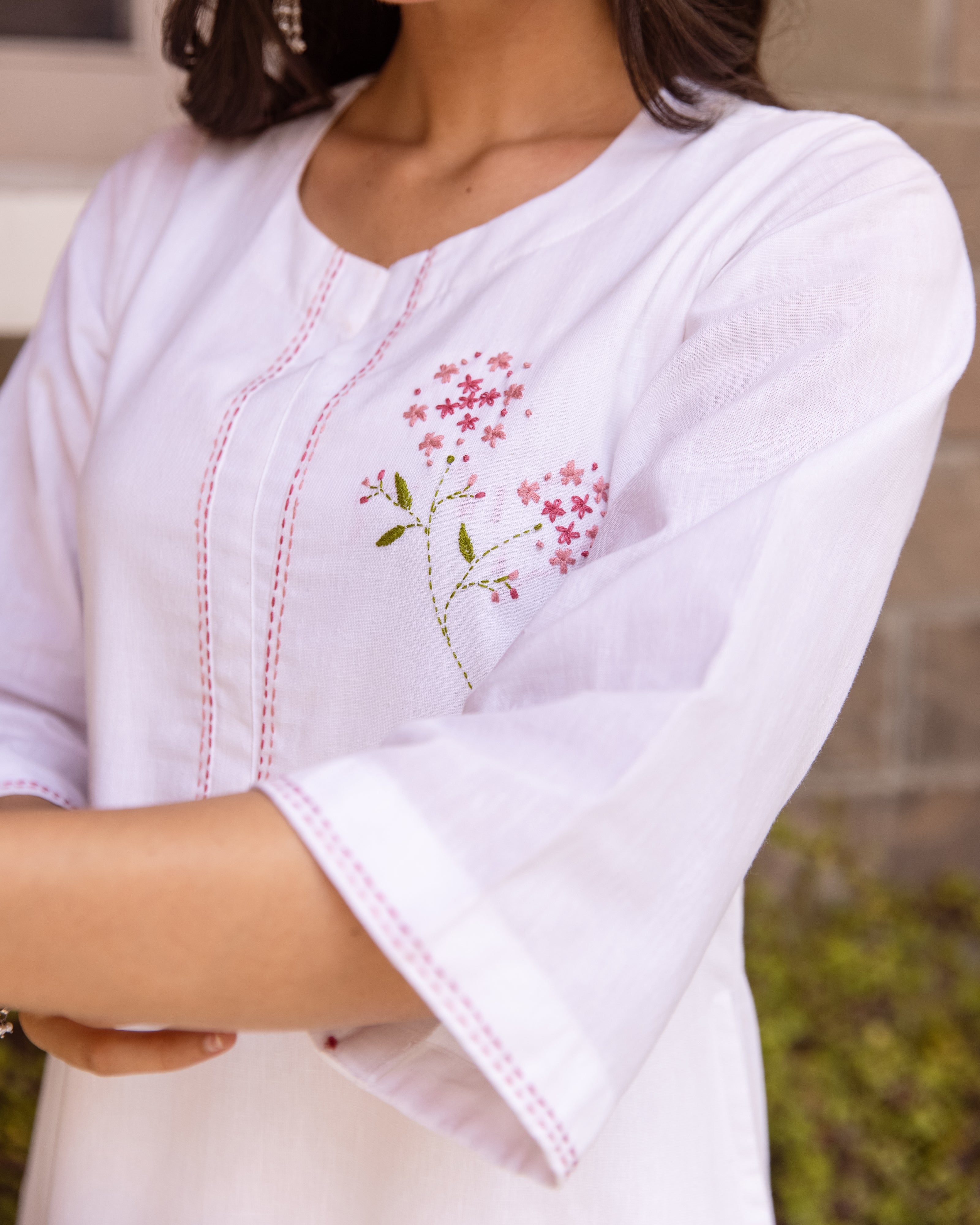 White Kurta (Pant Not Included)