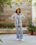 Black & Off-White Shirt For Women
