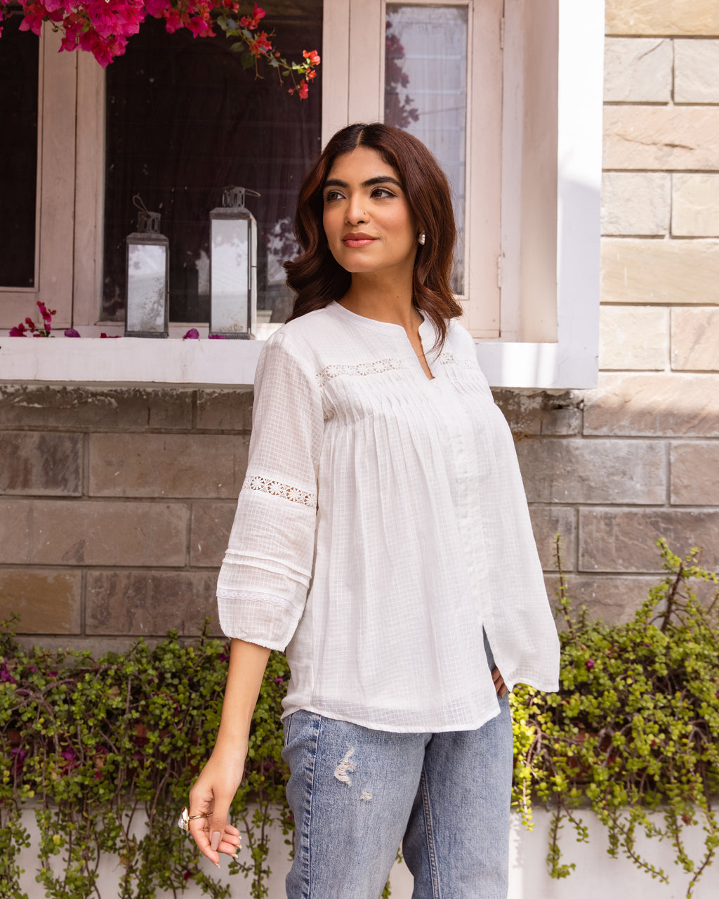 White Short Top