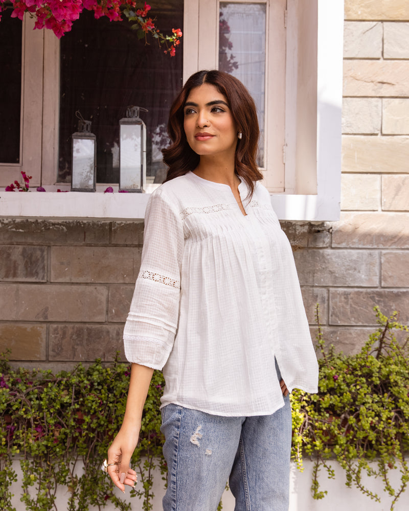 White Short Top