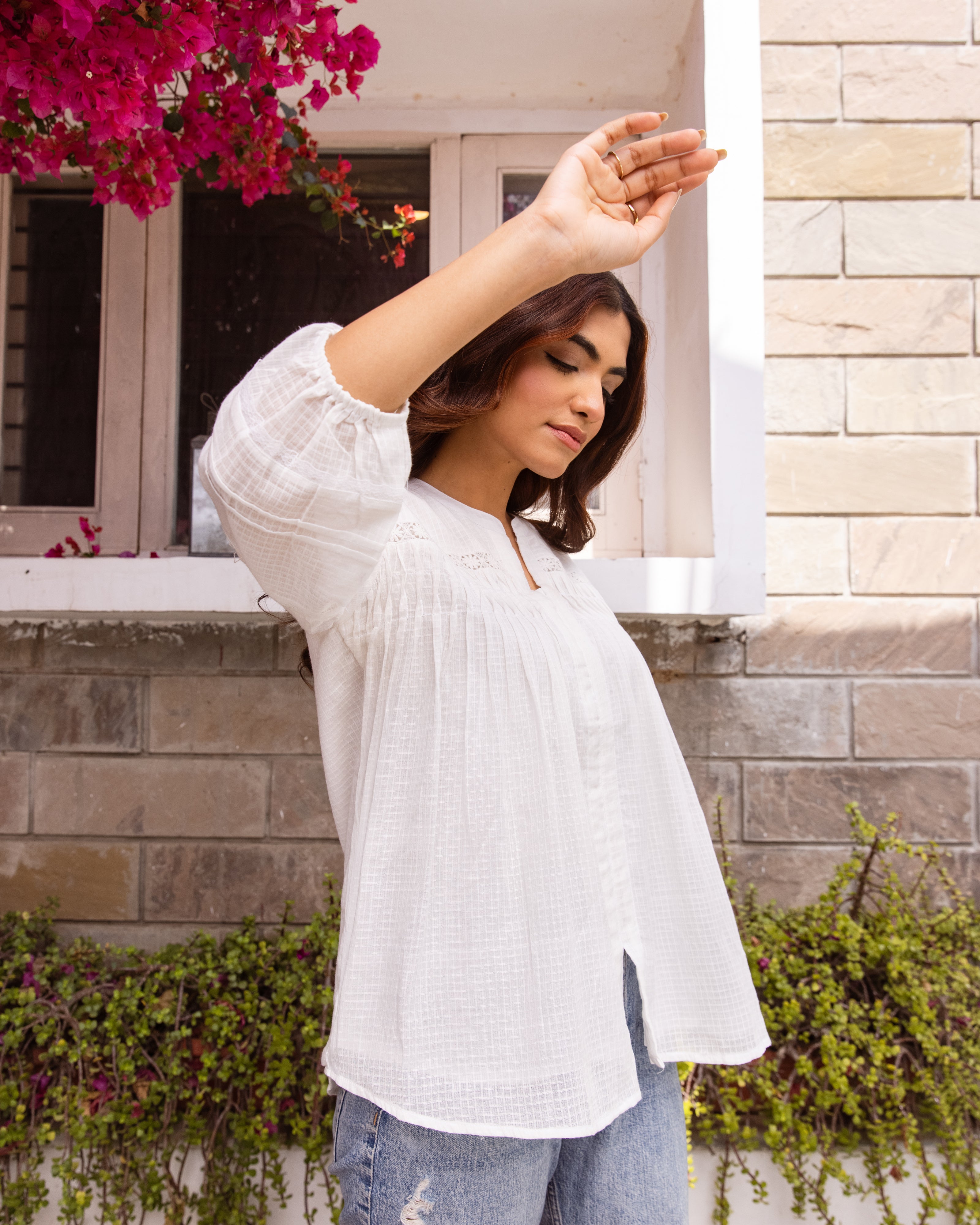 White Short Top