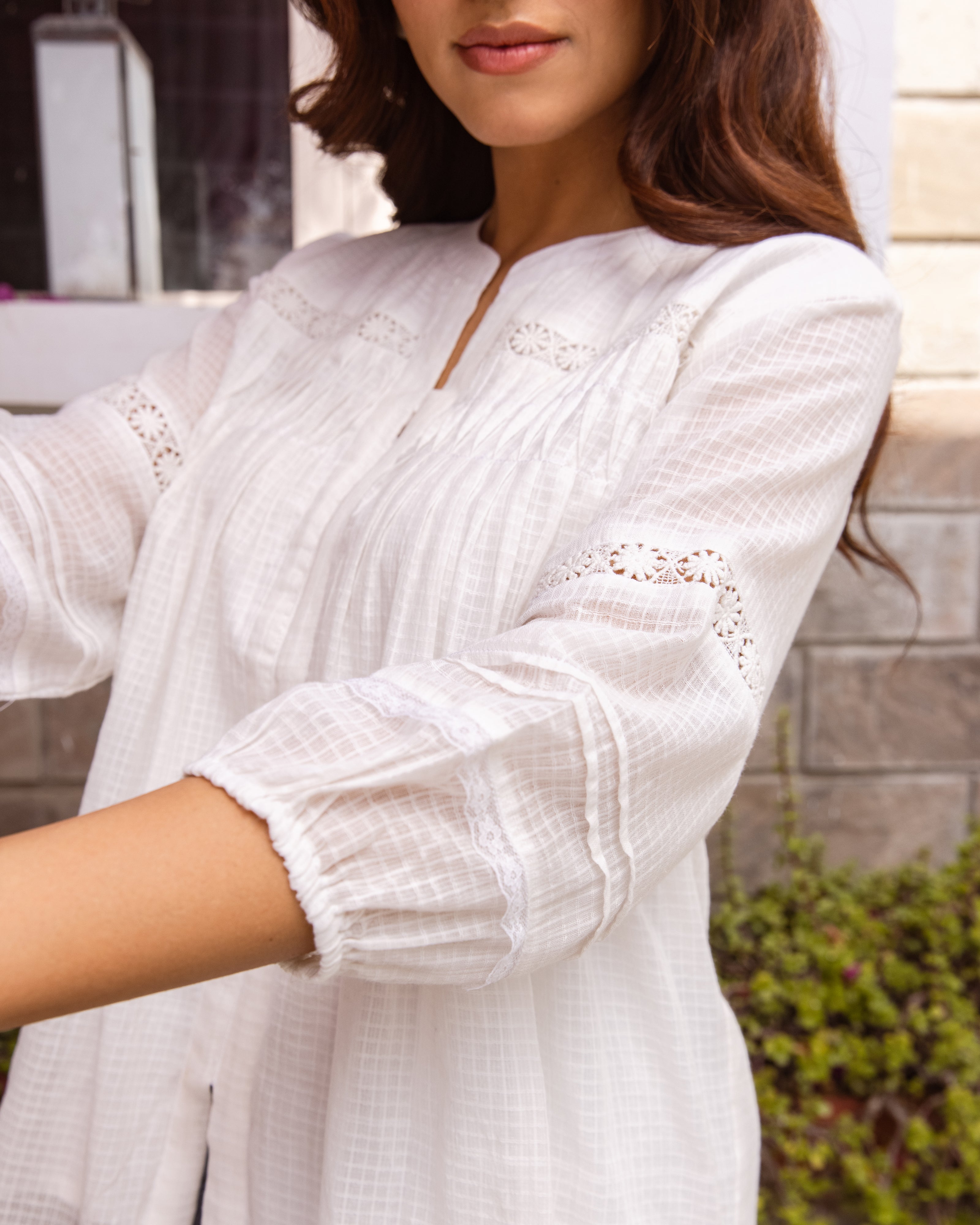White Short Top
