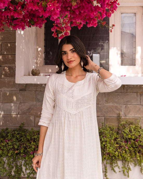 White Complete Suit Set