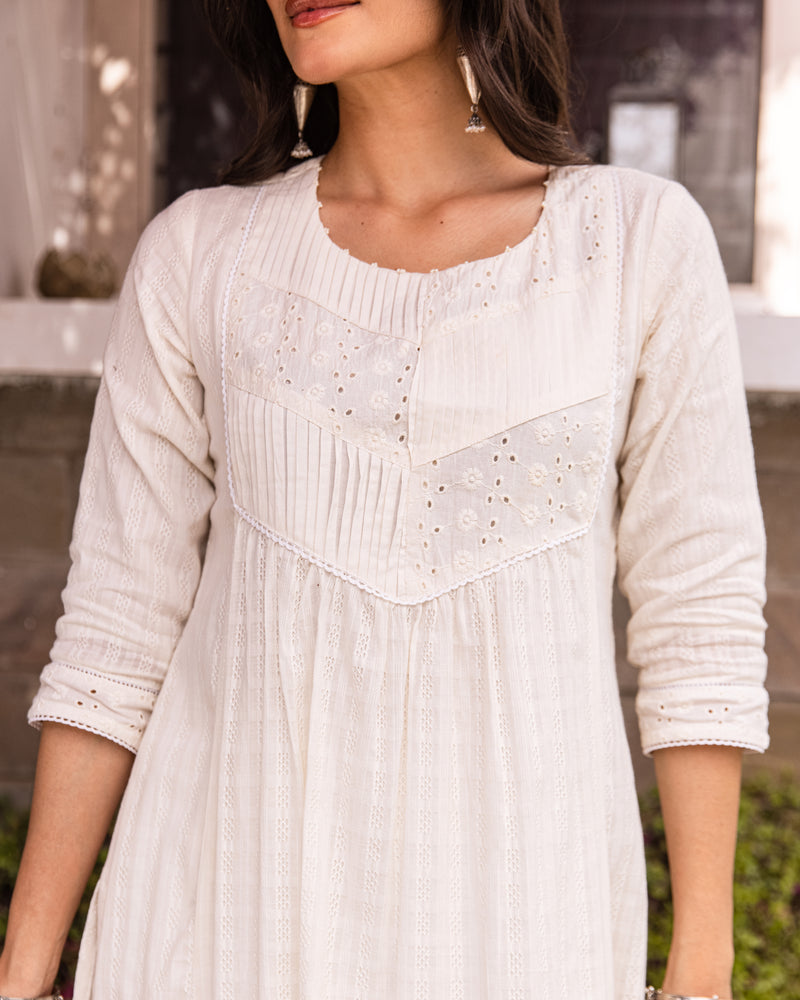 White Complete Suit Set