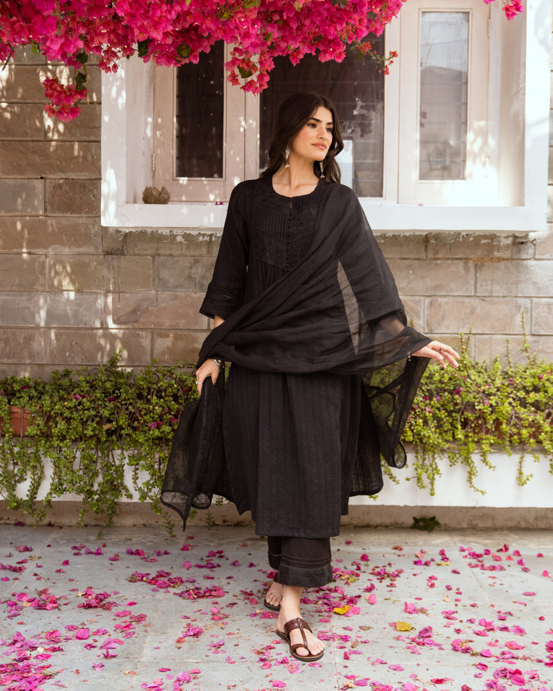 Black Complete Suit Set