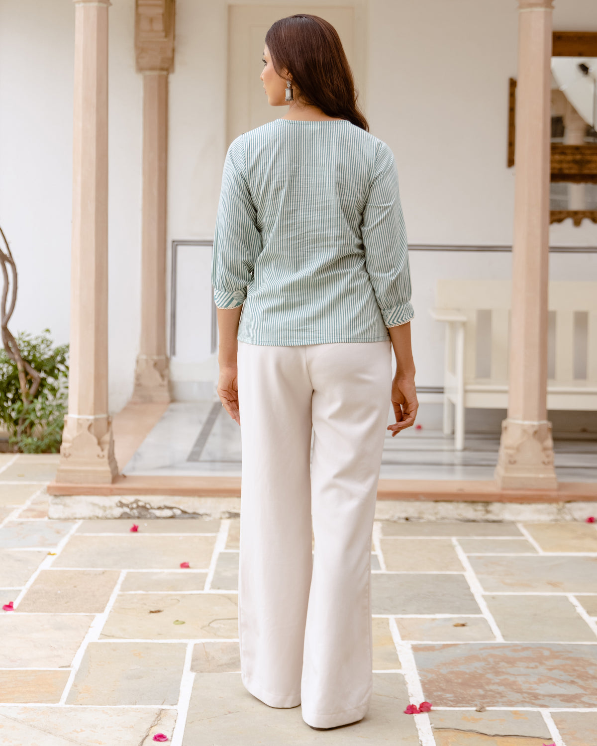 Pastel Sage Green Short Top