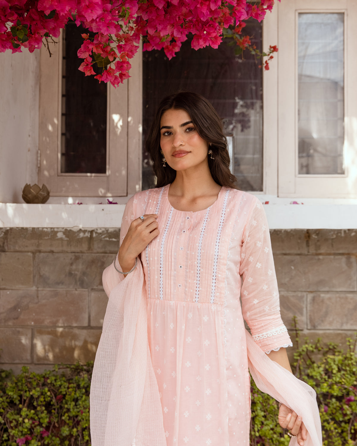 Peach Kurta Pant (Dupatta Not Included)