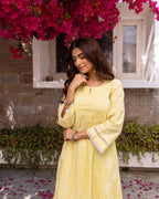 Pastel Yellow Kurta Pant(Dupatta Not Included)