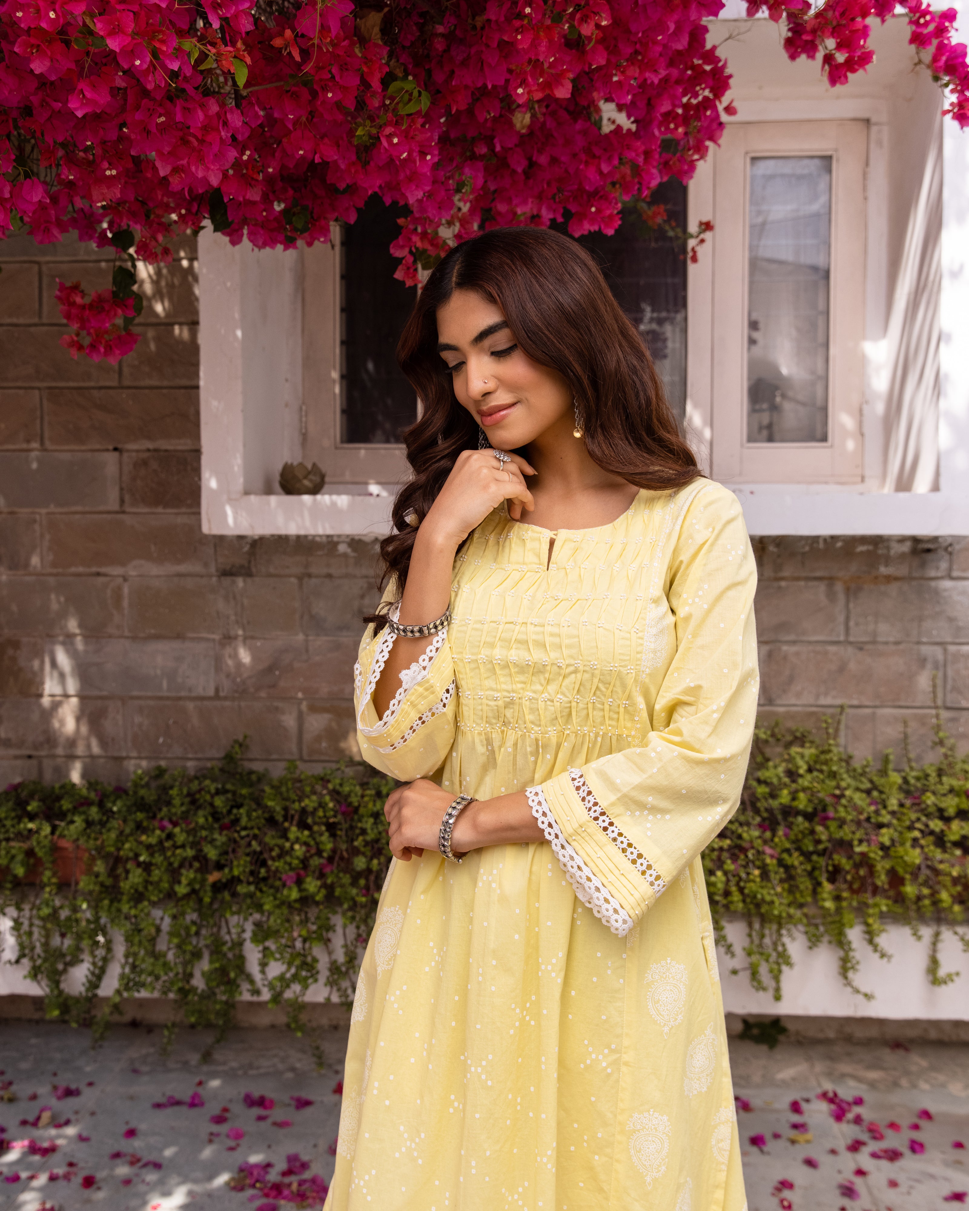 Pastel Yellow Kurta Pant(Dupatta Not Included)