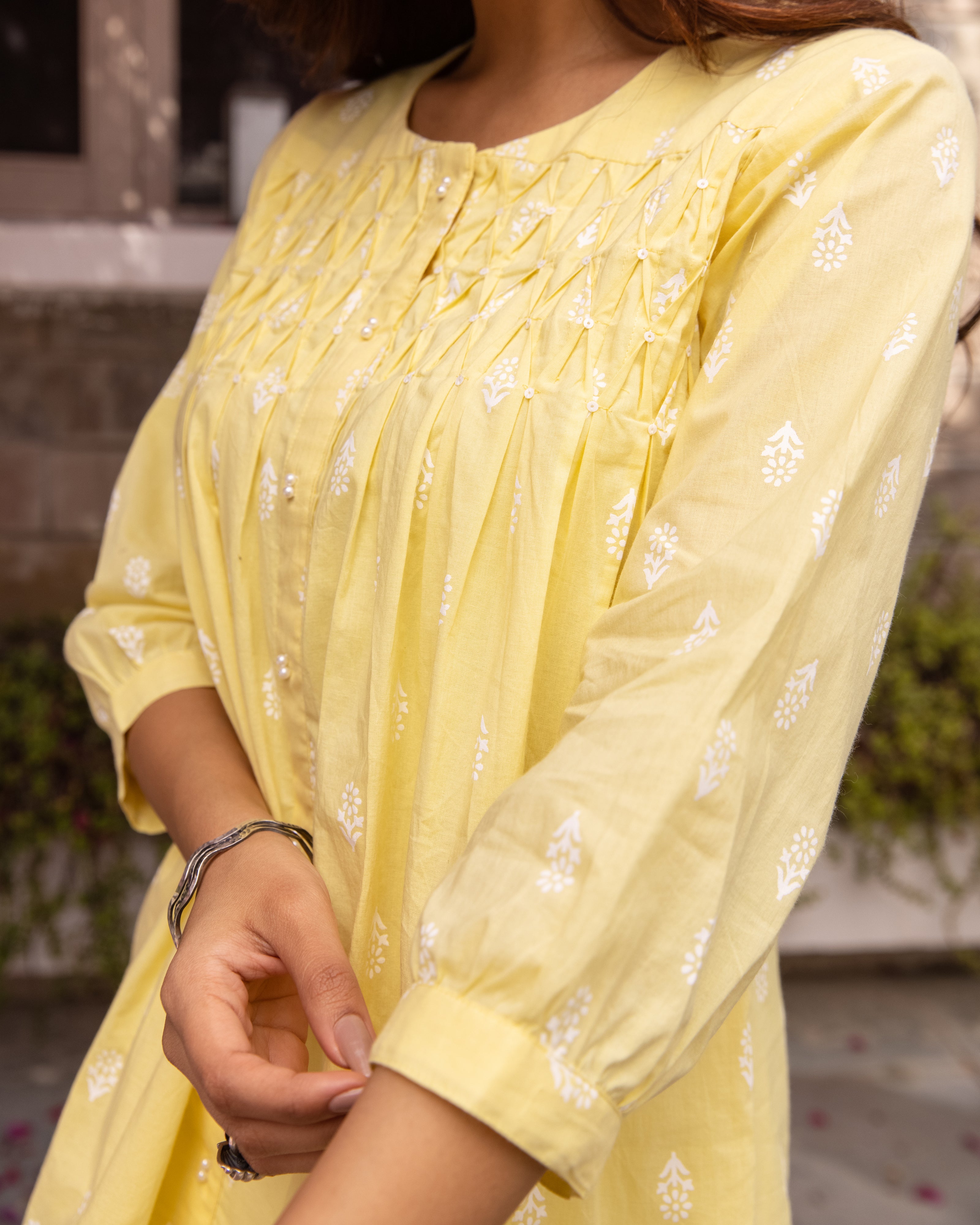 Pastel Yellow Short Top