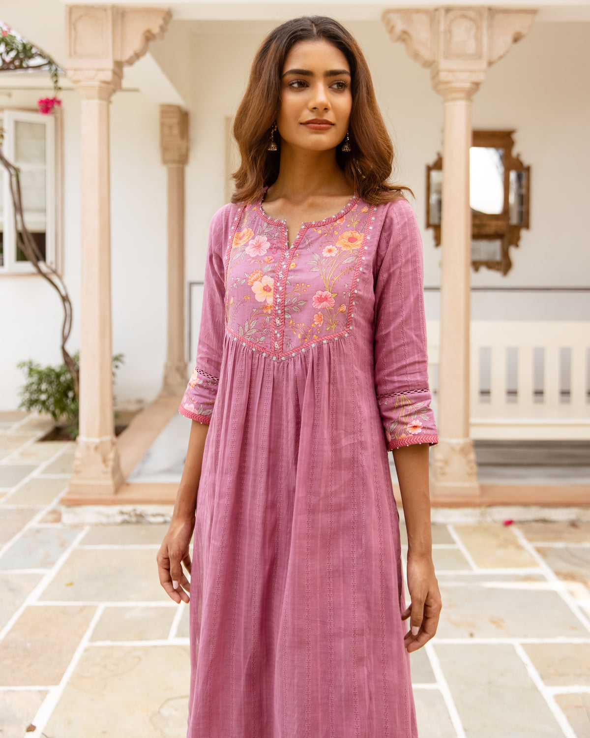 Mauve Pink Complete Suit Set