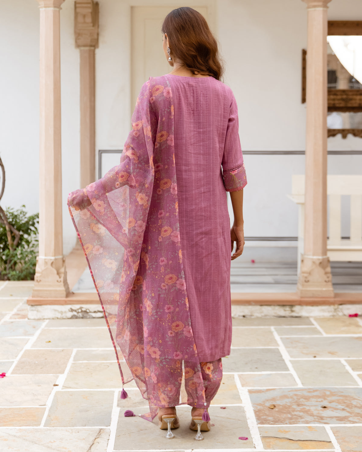 Mauve Pink Complete Suit Set