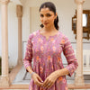Mauve Purple Cotton Kurta (Pant Not Included)