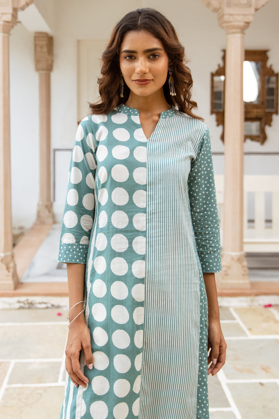 Pastel Sage Green Kurta (Pant not included)