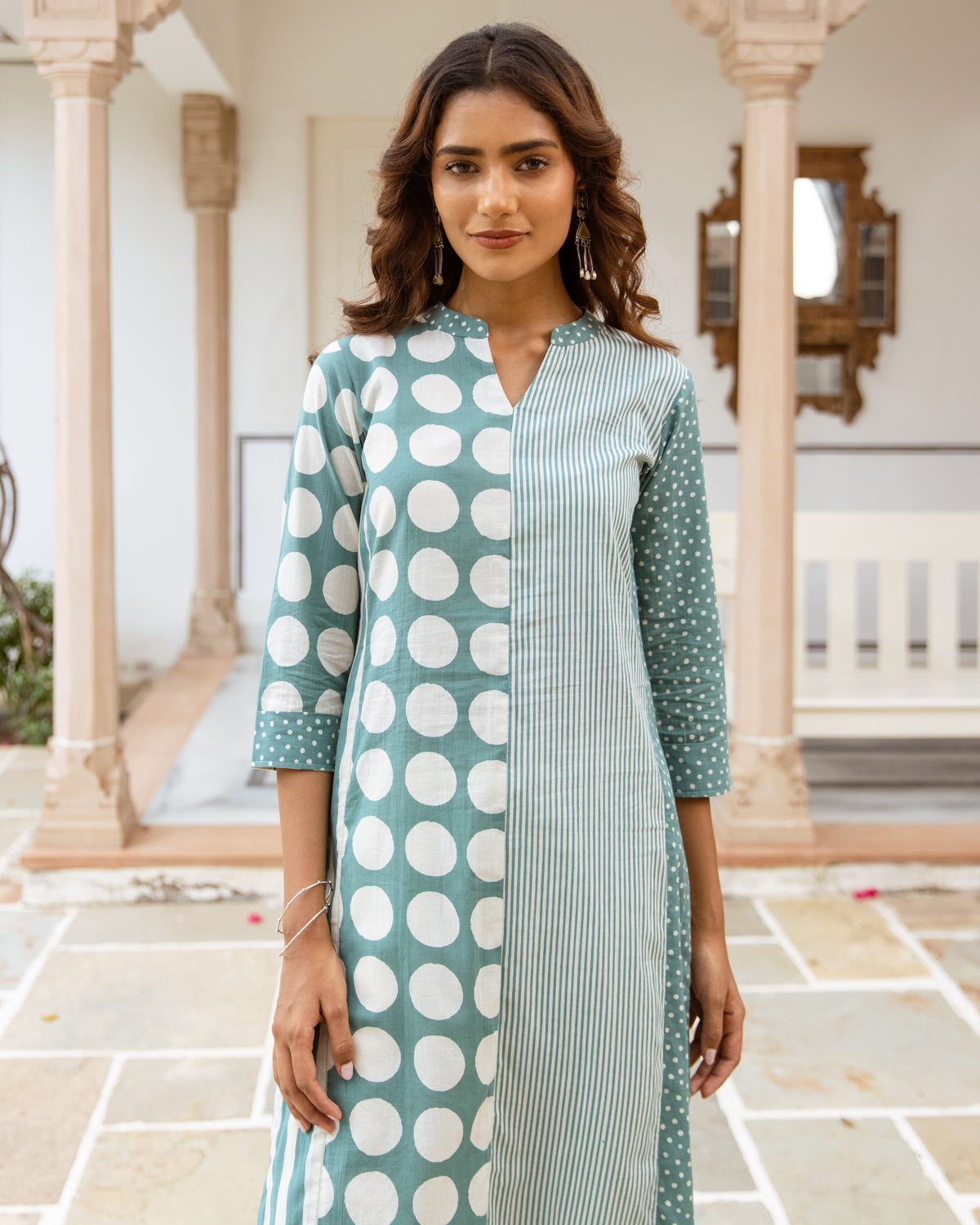 Pastel Sage Green Kurta (Pant not included)