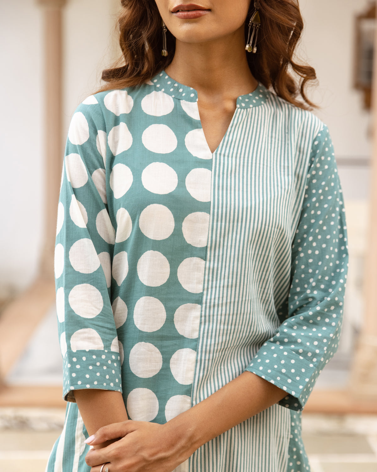 Pastel Sage Green Kurta (Pant not included)