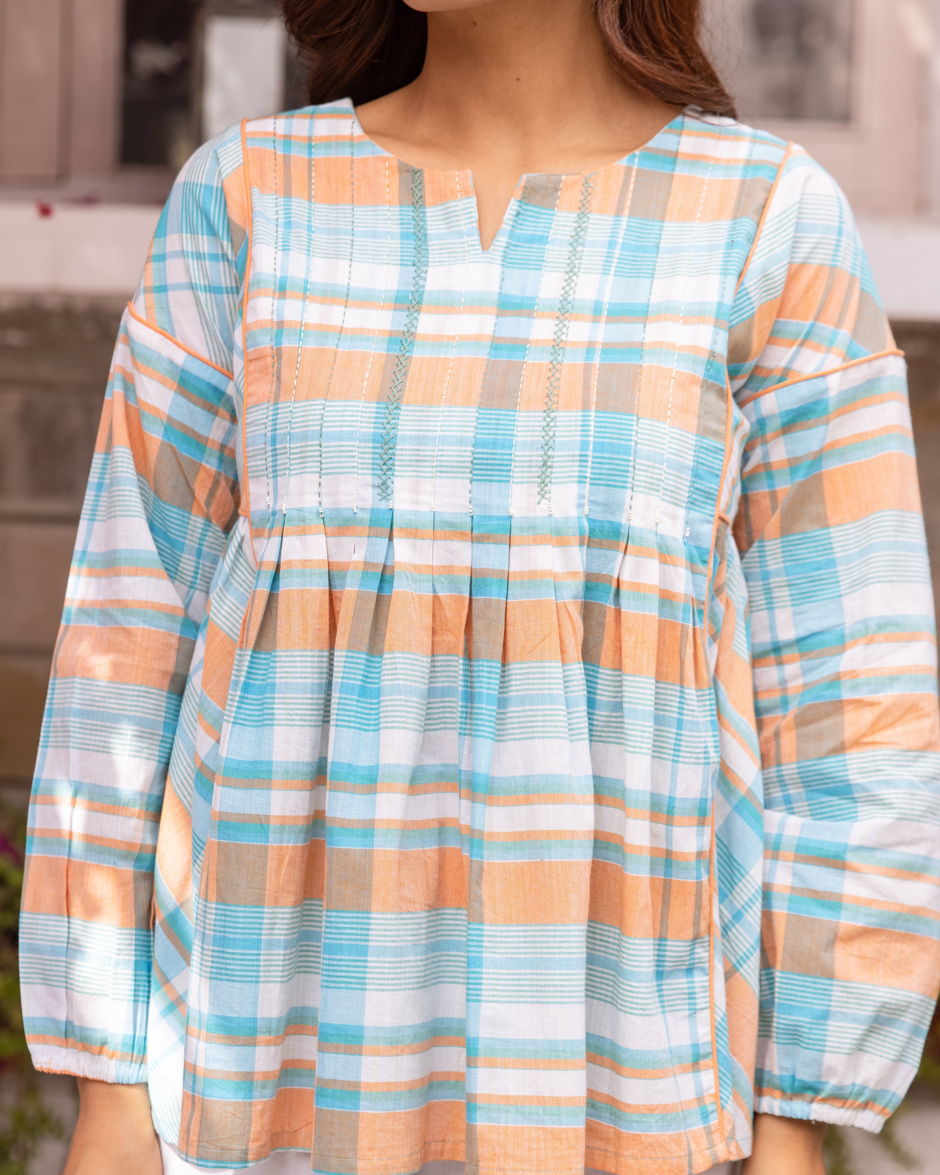 Mint Blue Short Top