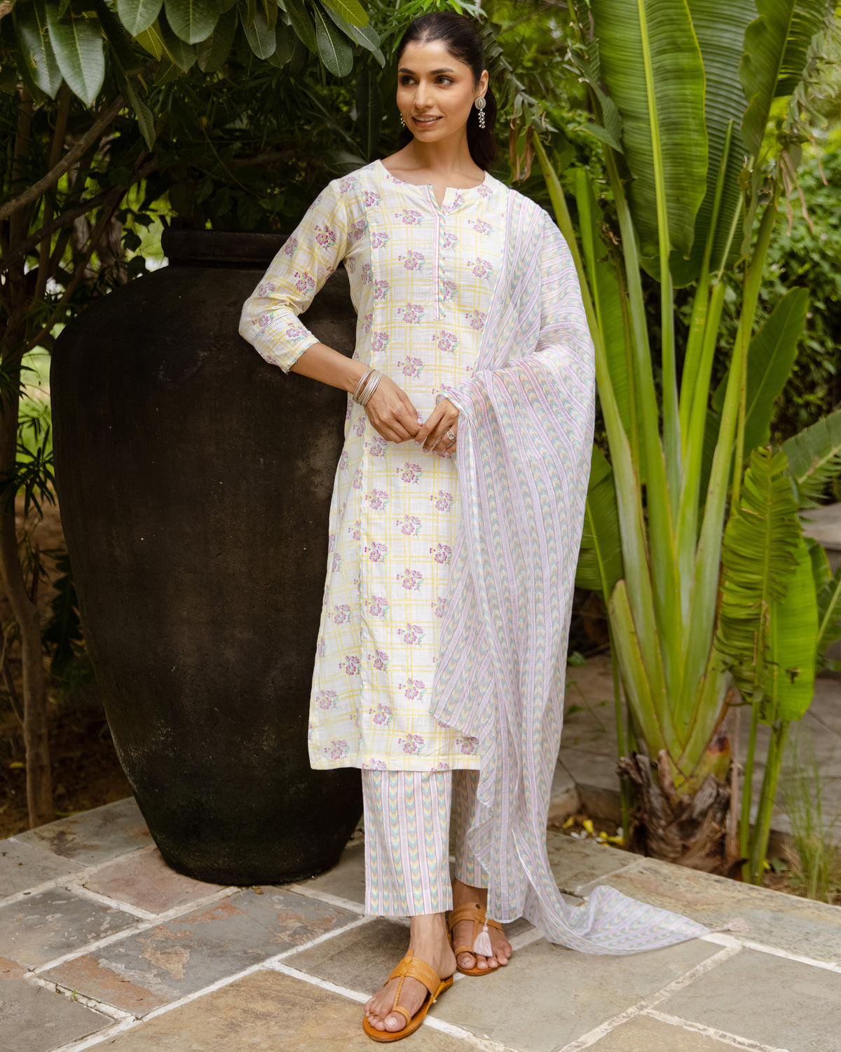 Multicolor Complete Suit Set