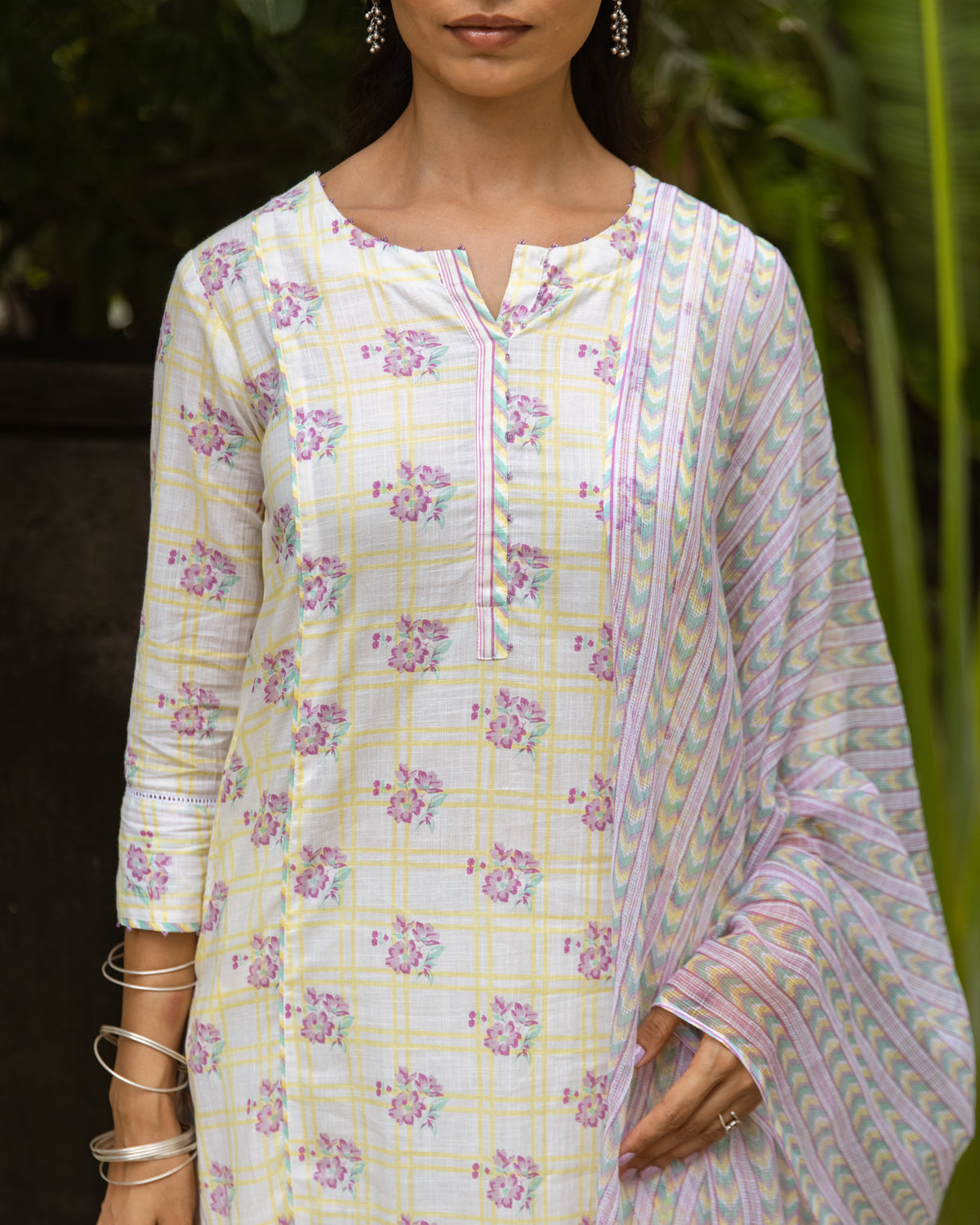 Multicolor Complete Suit Set