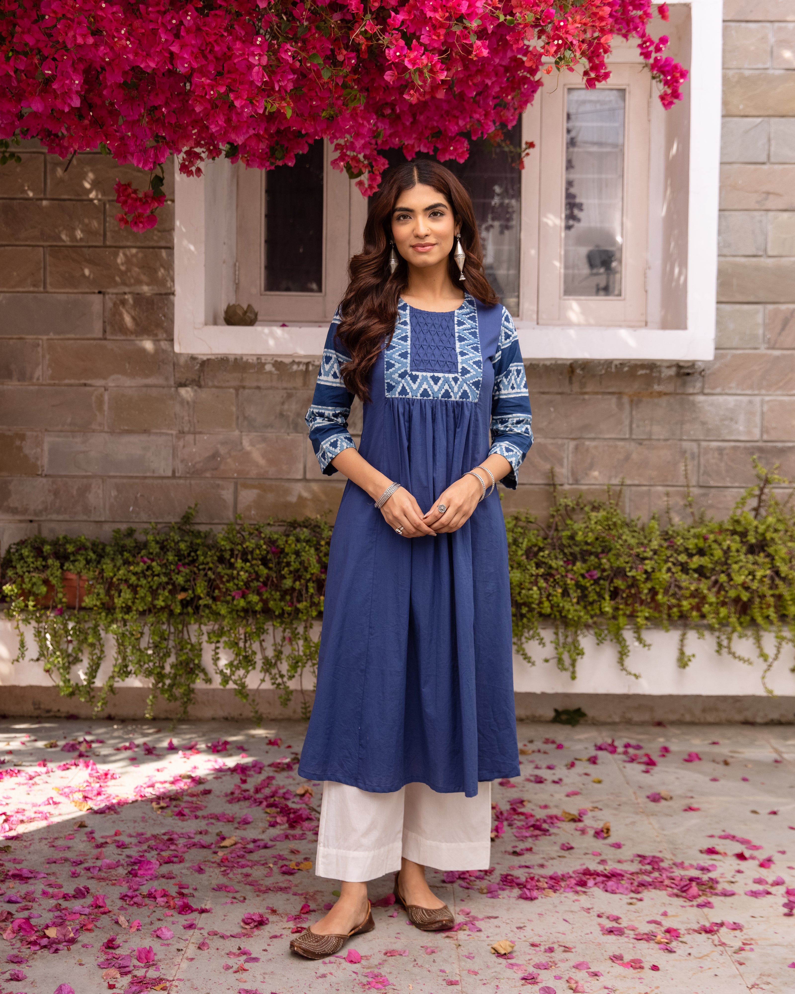 Indigo Kurta( Pant Not Included)