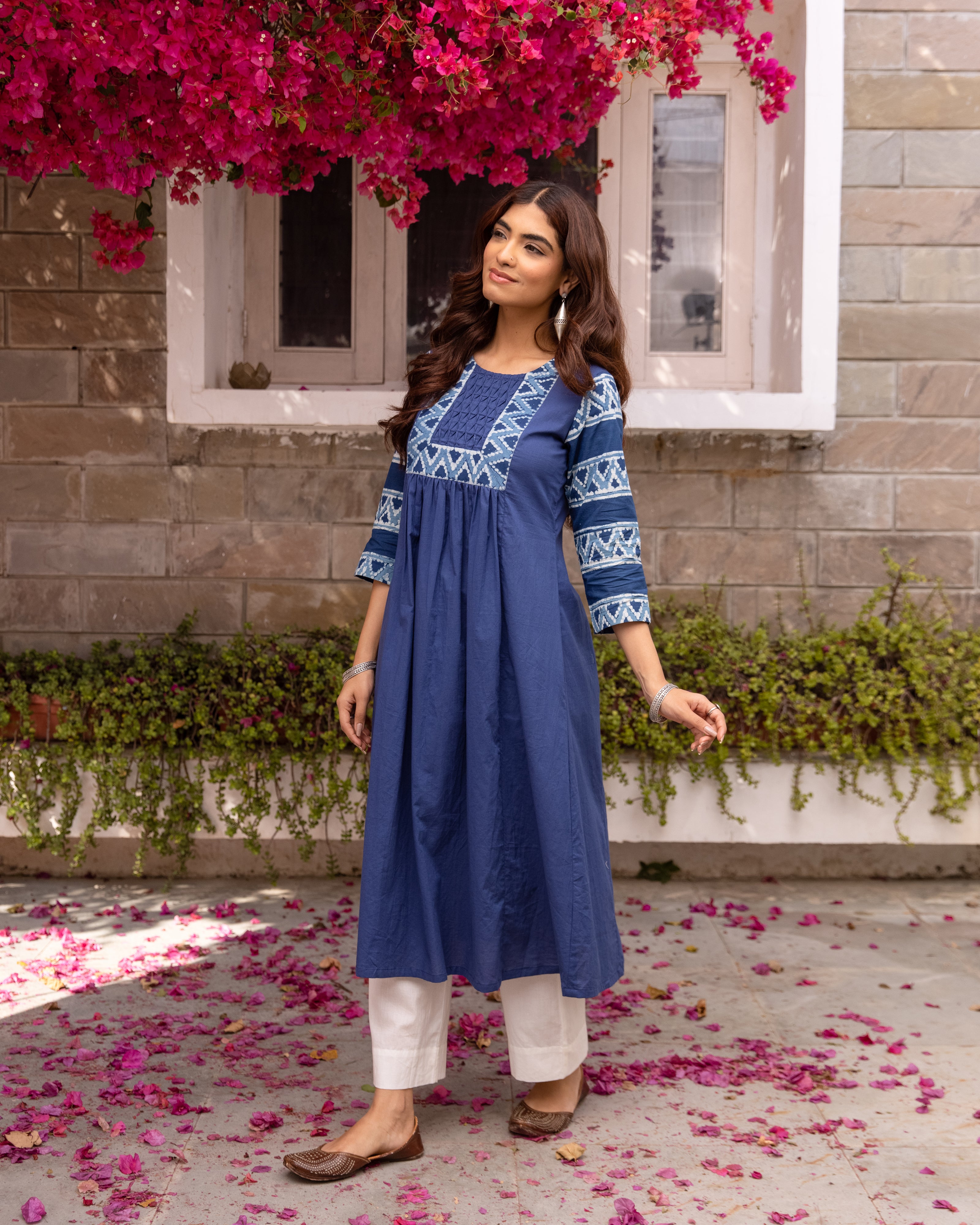 Indigo Kurta( Pant Not Included)