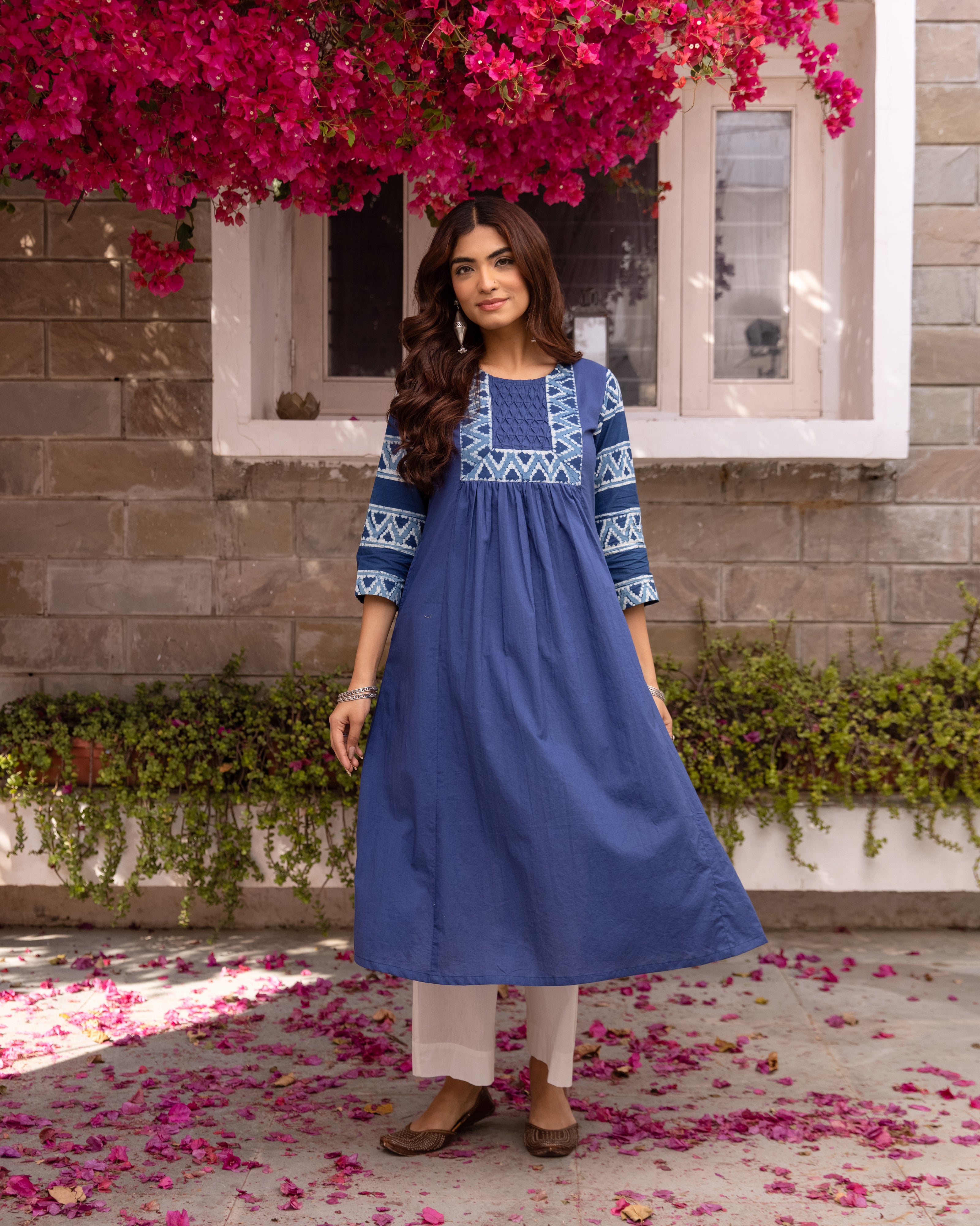 Indigo Kurta( Pant Not Included)