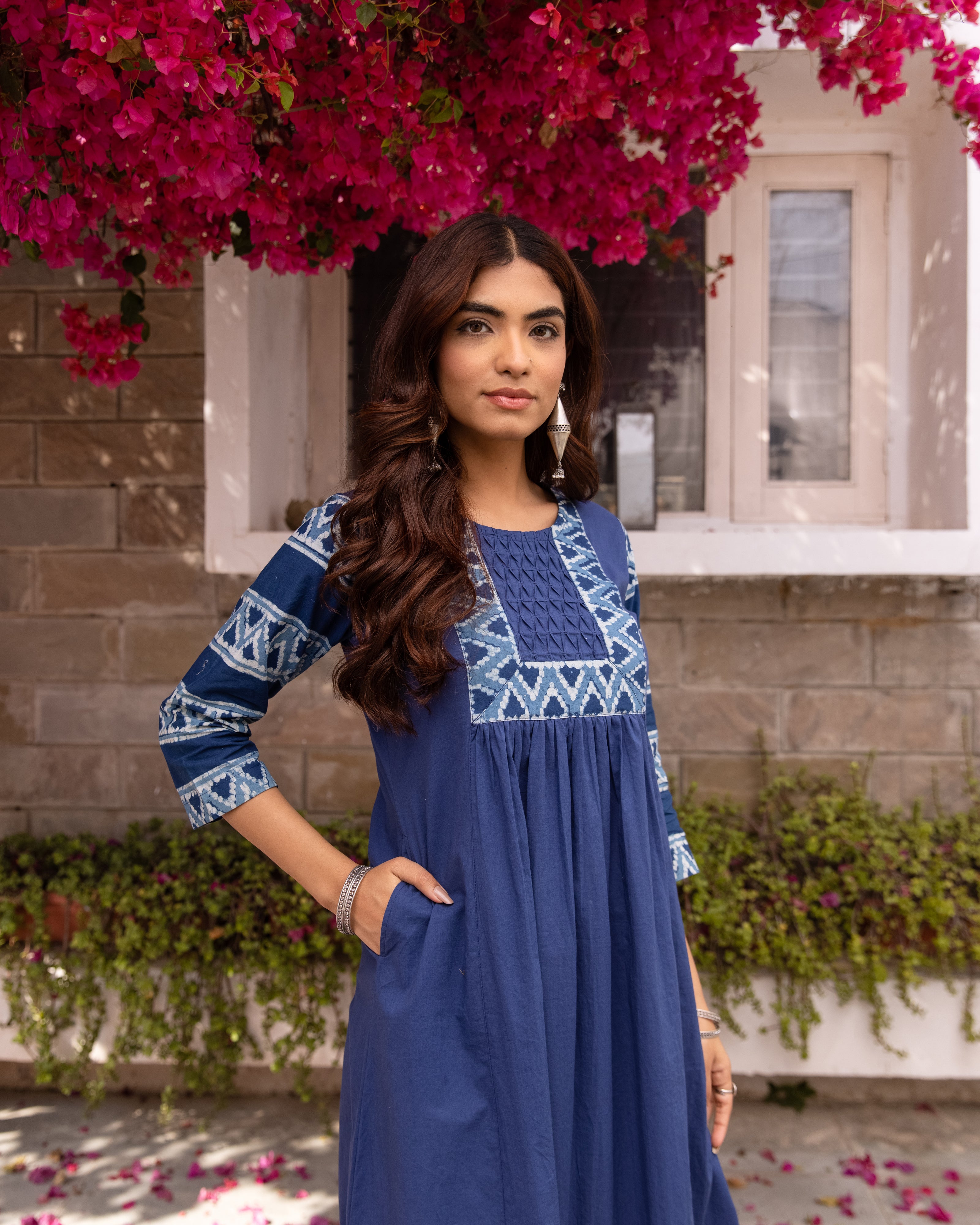 Indigo Kurta( Pant Not Included)
