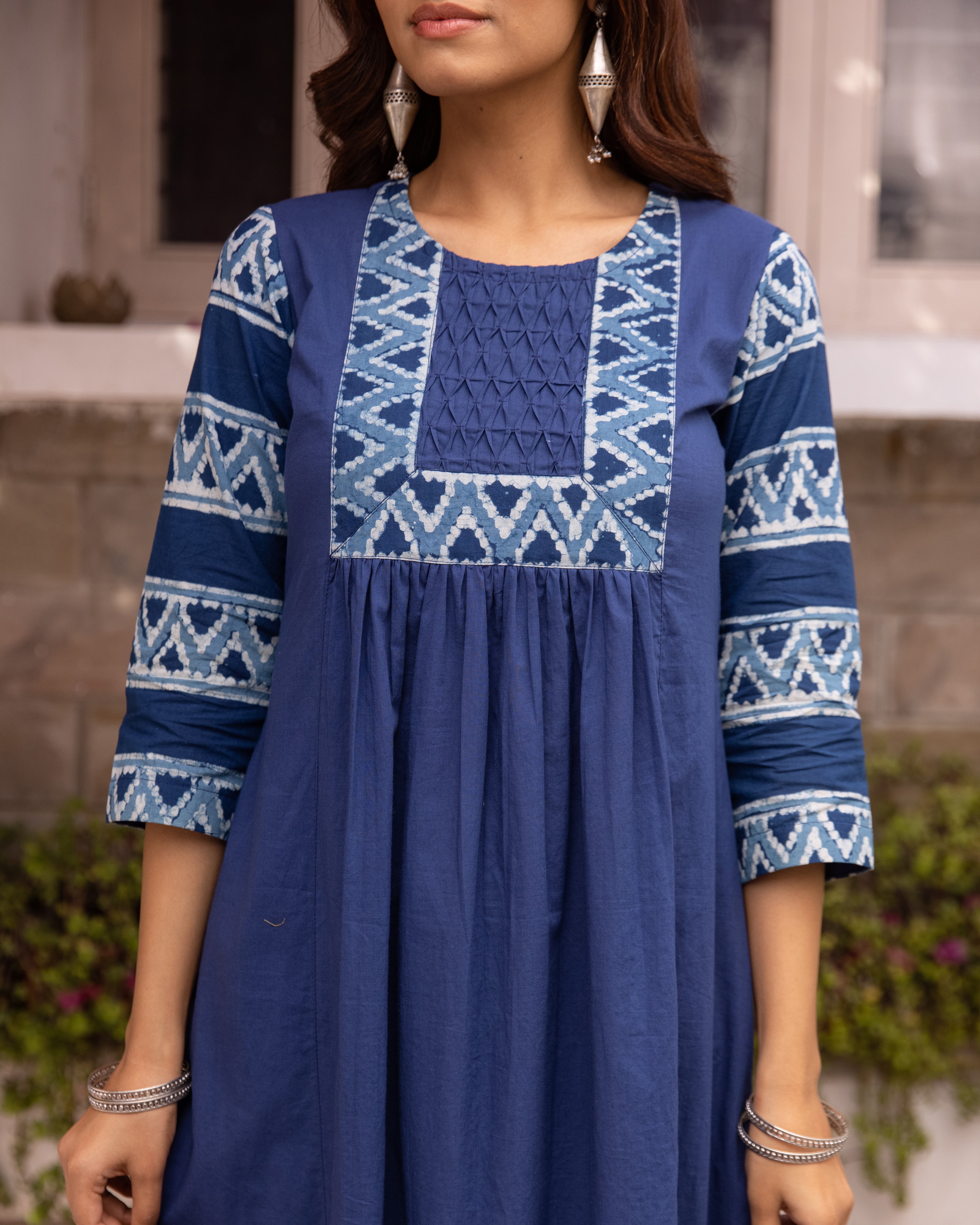 Indigo Kurta( Pant Not Included)