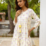 Cream and Lavender Dress