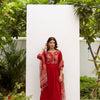 Red Cotton Pant For Women's