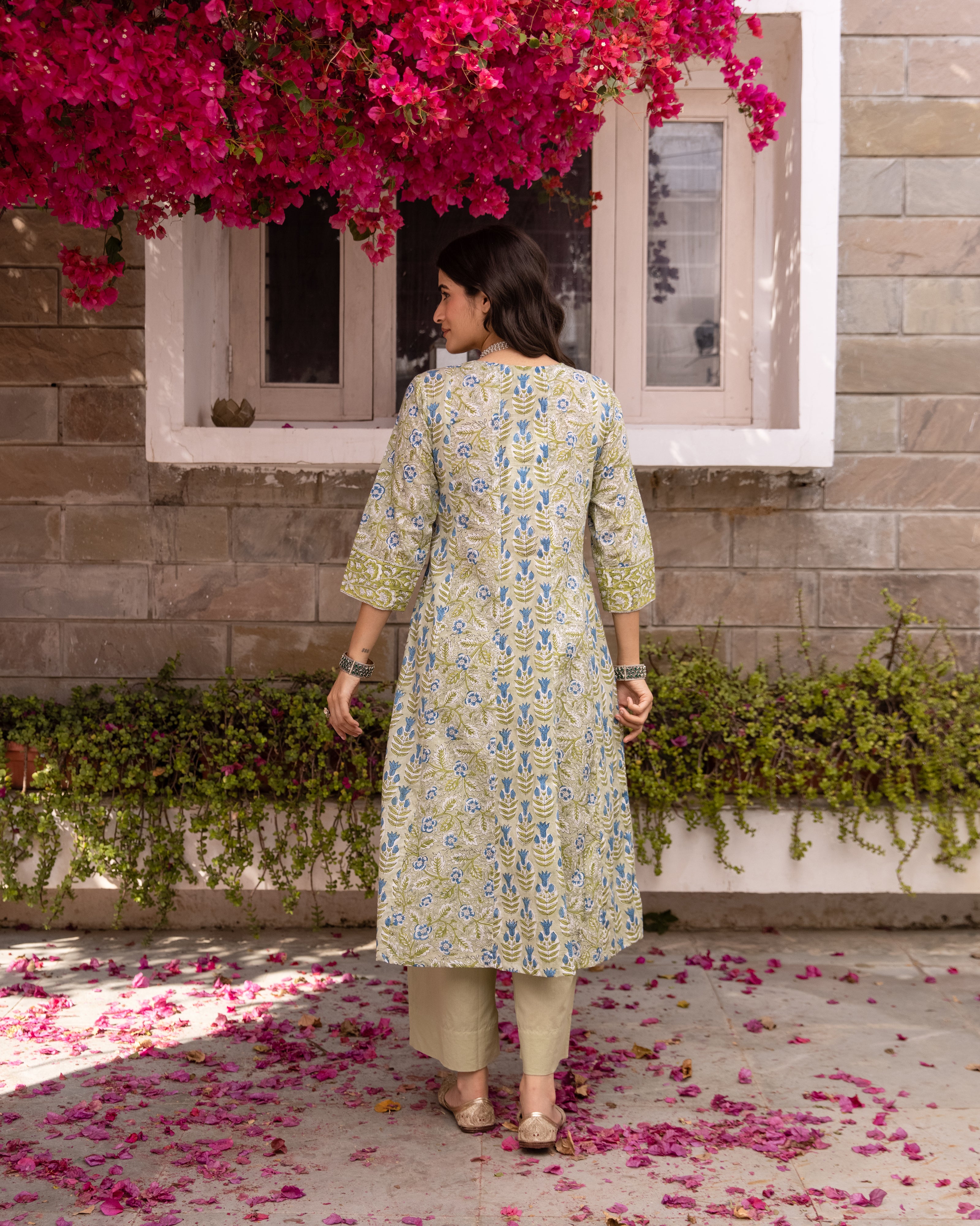 Sage Green Kurta (Pant Not Included )