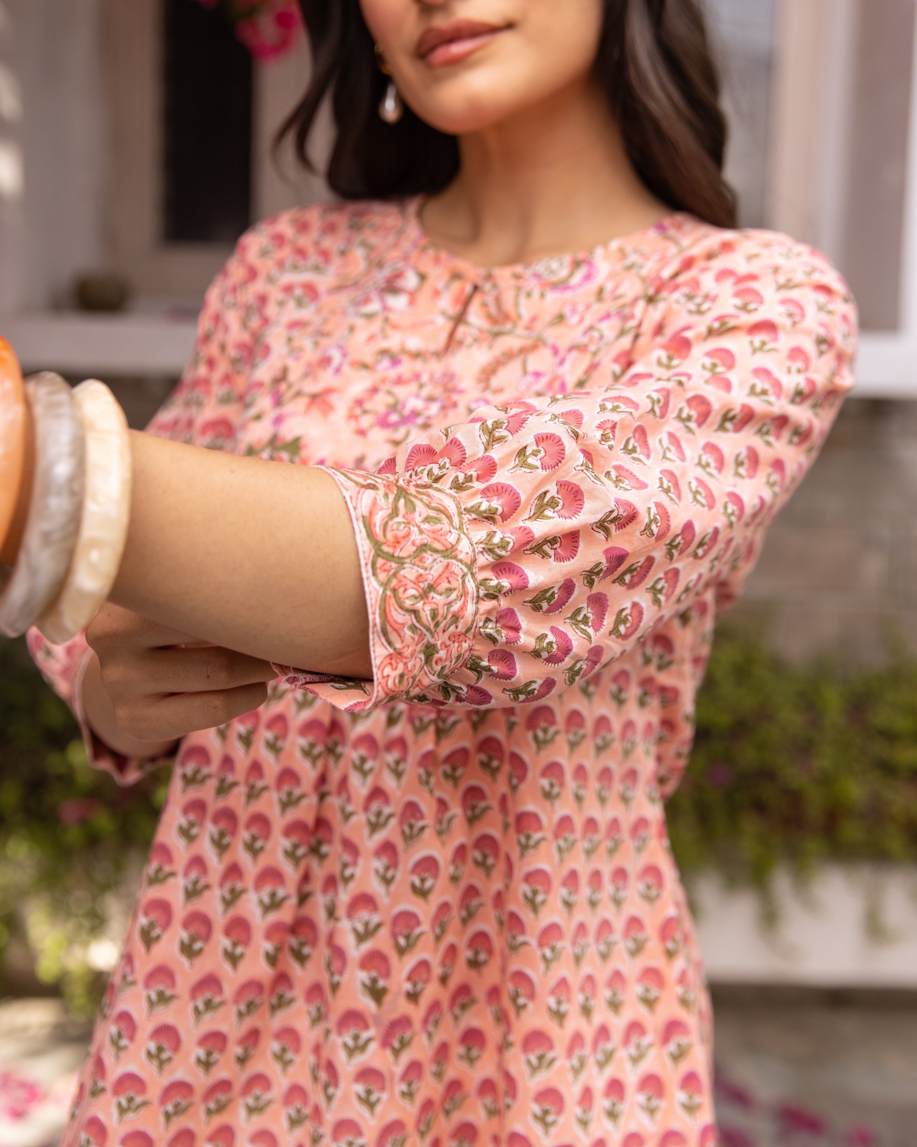 Blush Pink Cotton Short Top