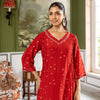 Vermilion Modal Muslin Kurta Pant