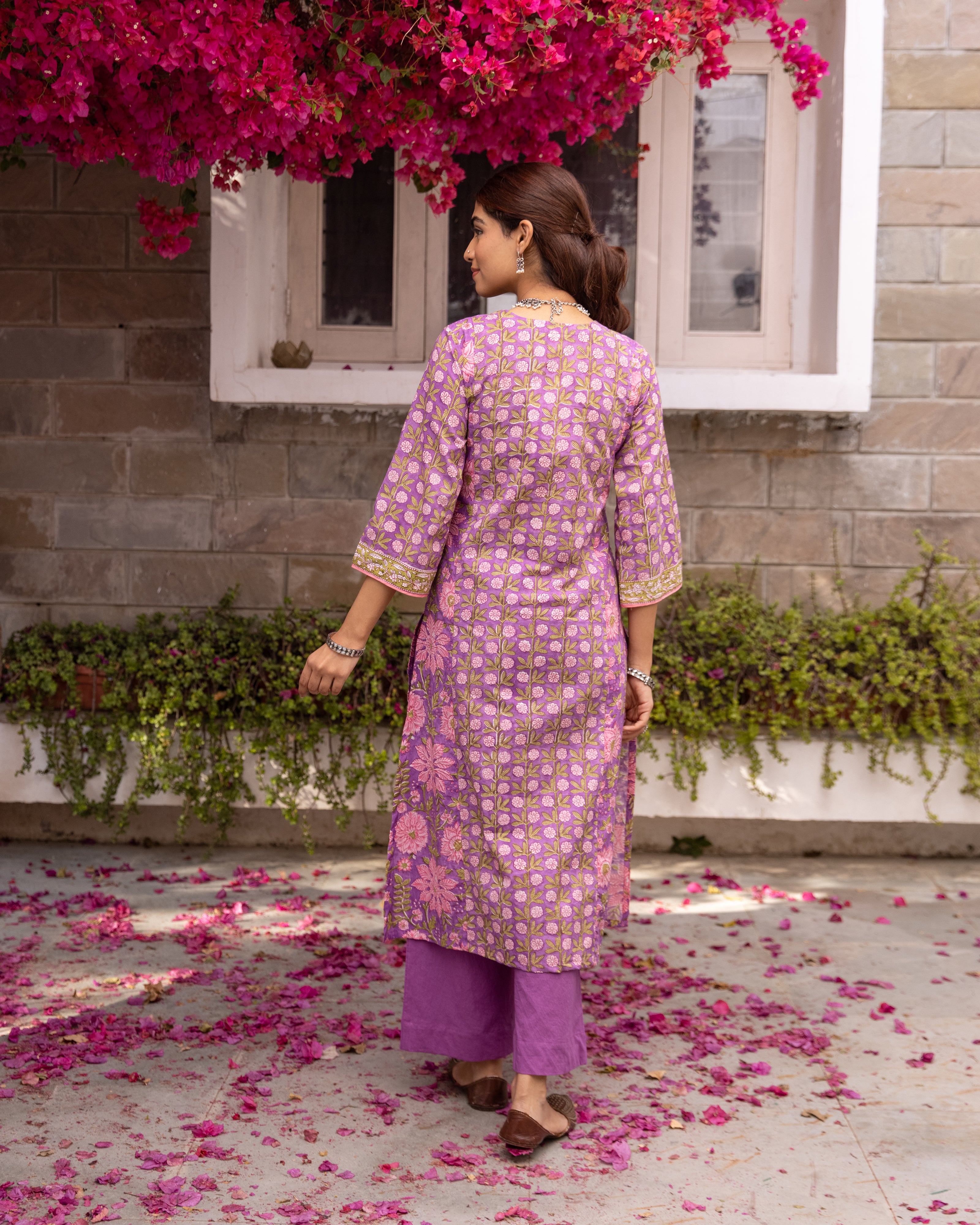 Lavender Kurta( Pant And Dupatta Not Included)