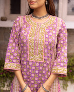 Lavender Kurta( Pant And Dupatta Not Included)