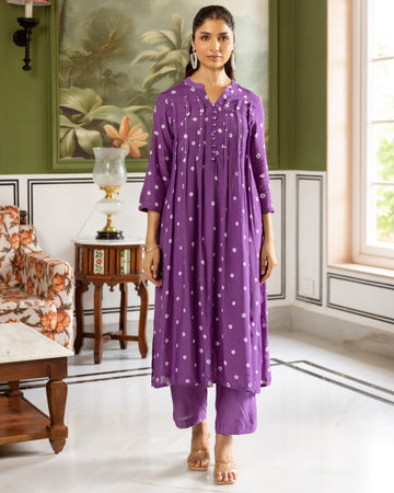 Purple Kurta Pant