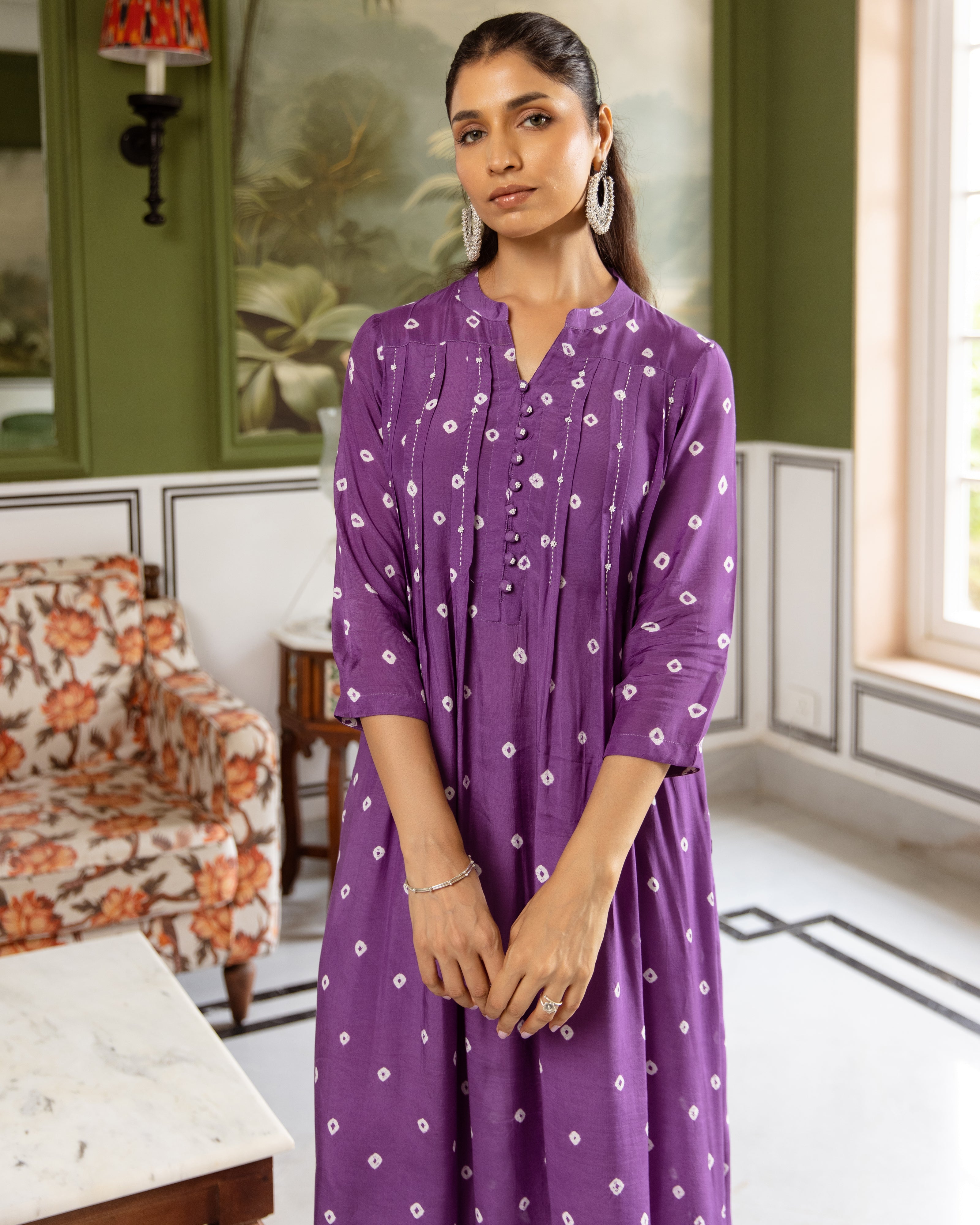 Purple Kurta Pant