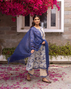 Indigo Blue Kurta Pant(Dupatta Not Included)