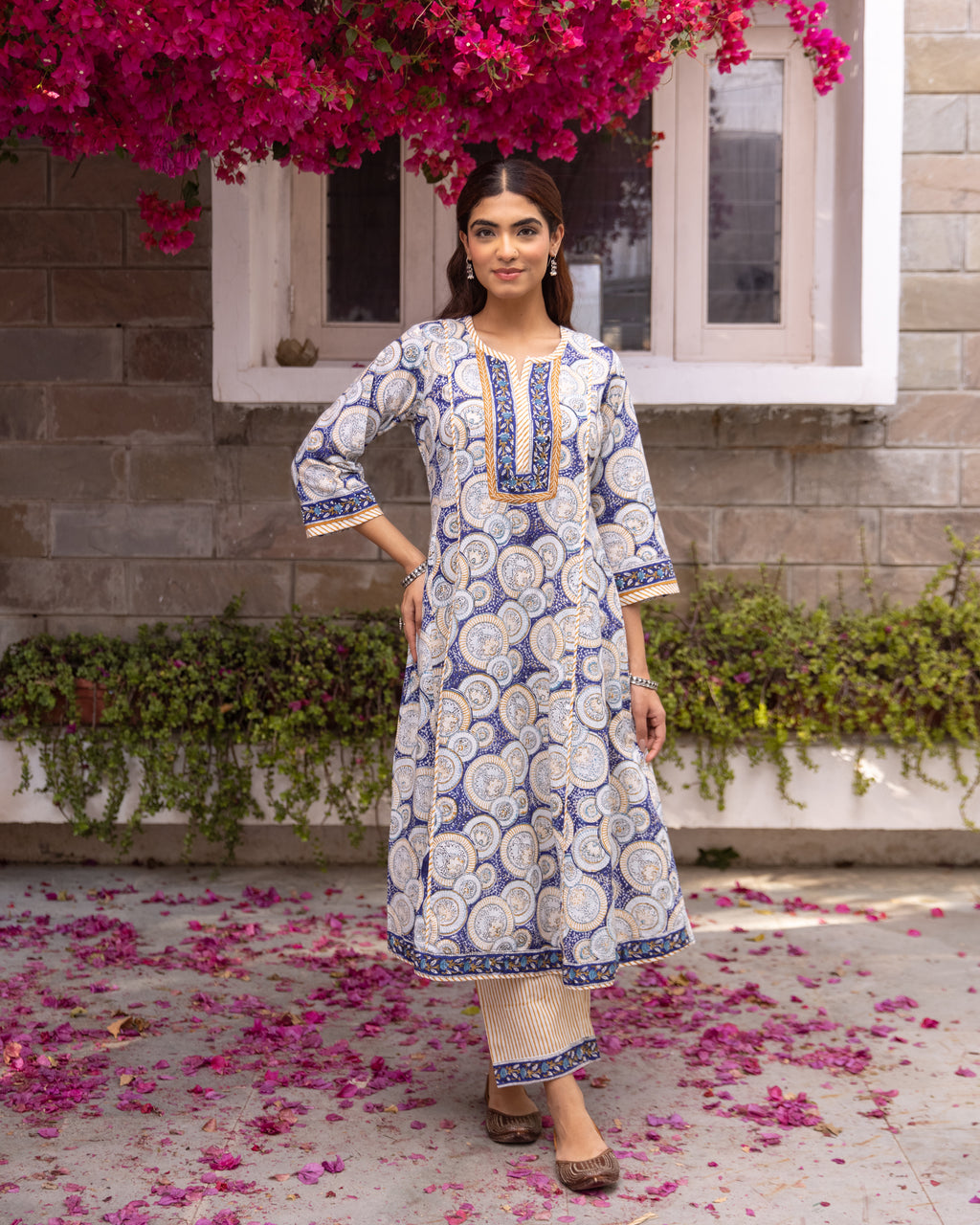 Indigo Blue Kurta Pant(Dupatta Not Included)