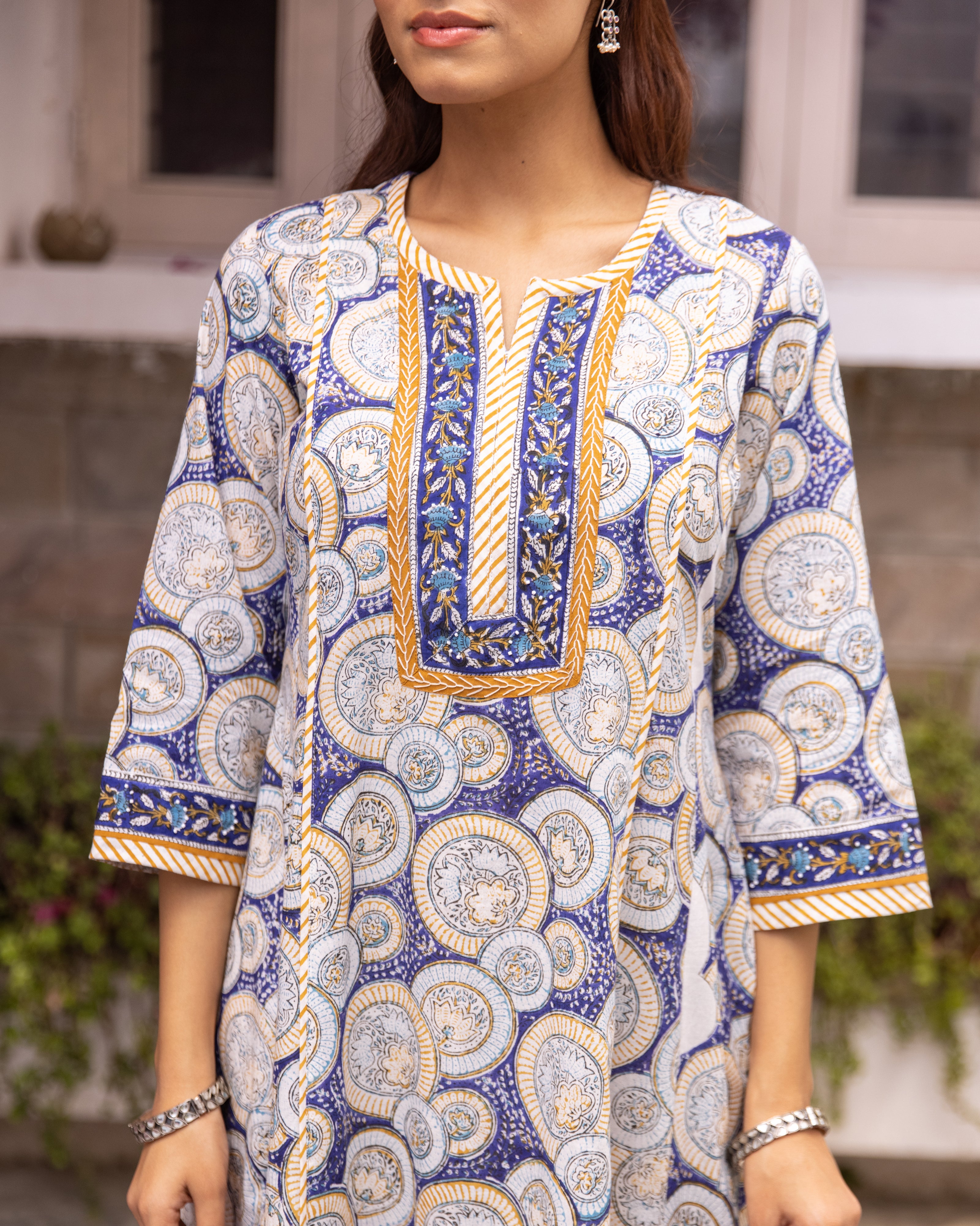 Indigo Blue Kurta Pant(Dupatta Not Included)