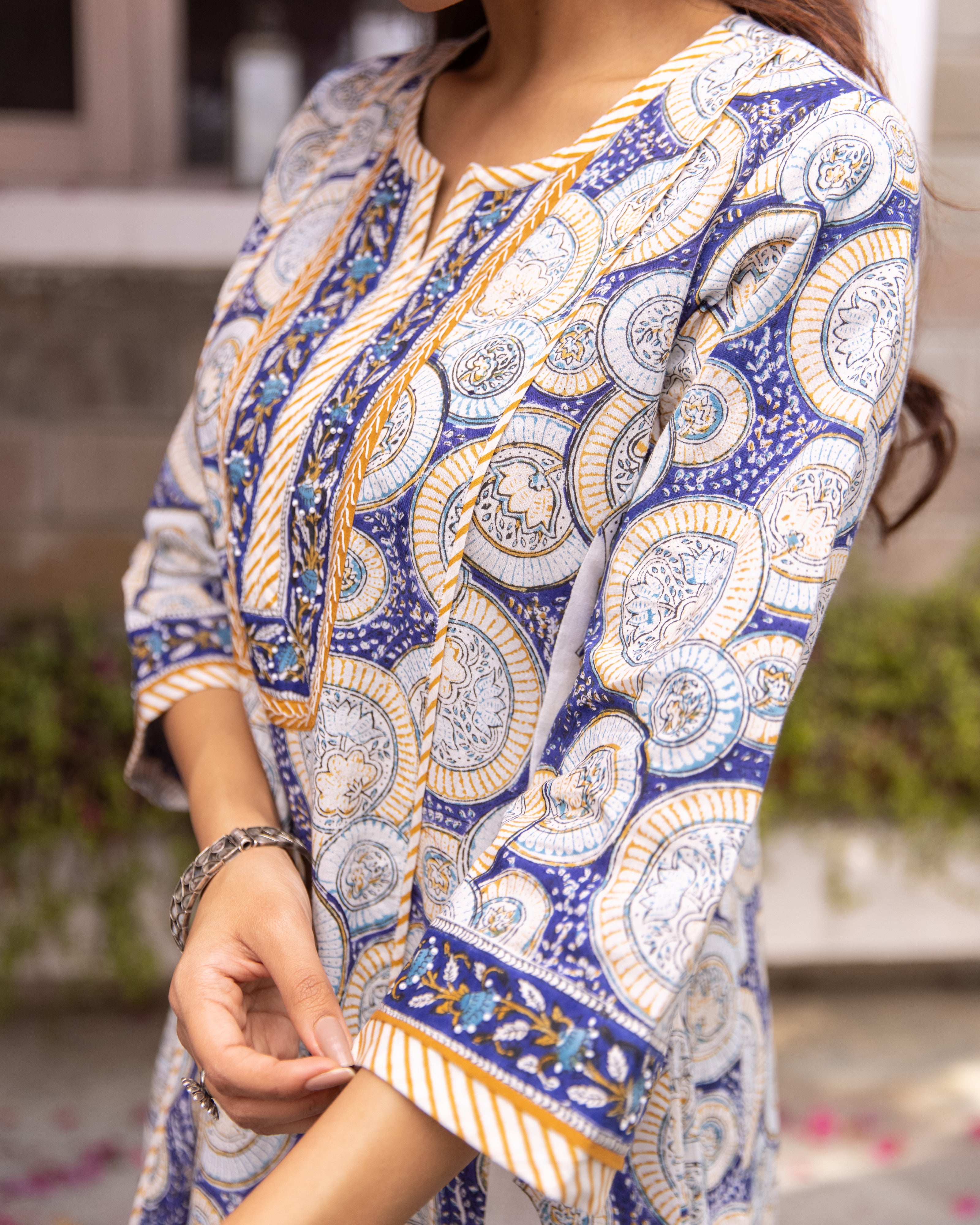 Indigo Blue Kurta Pant(Dupatta Not Included)