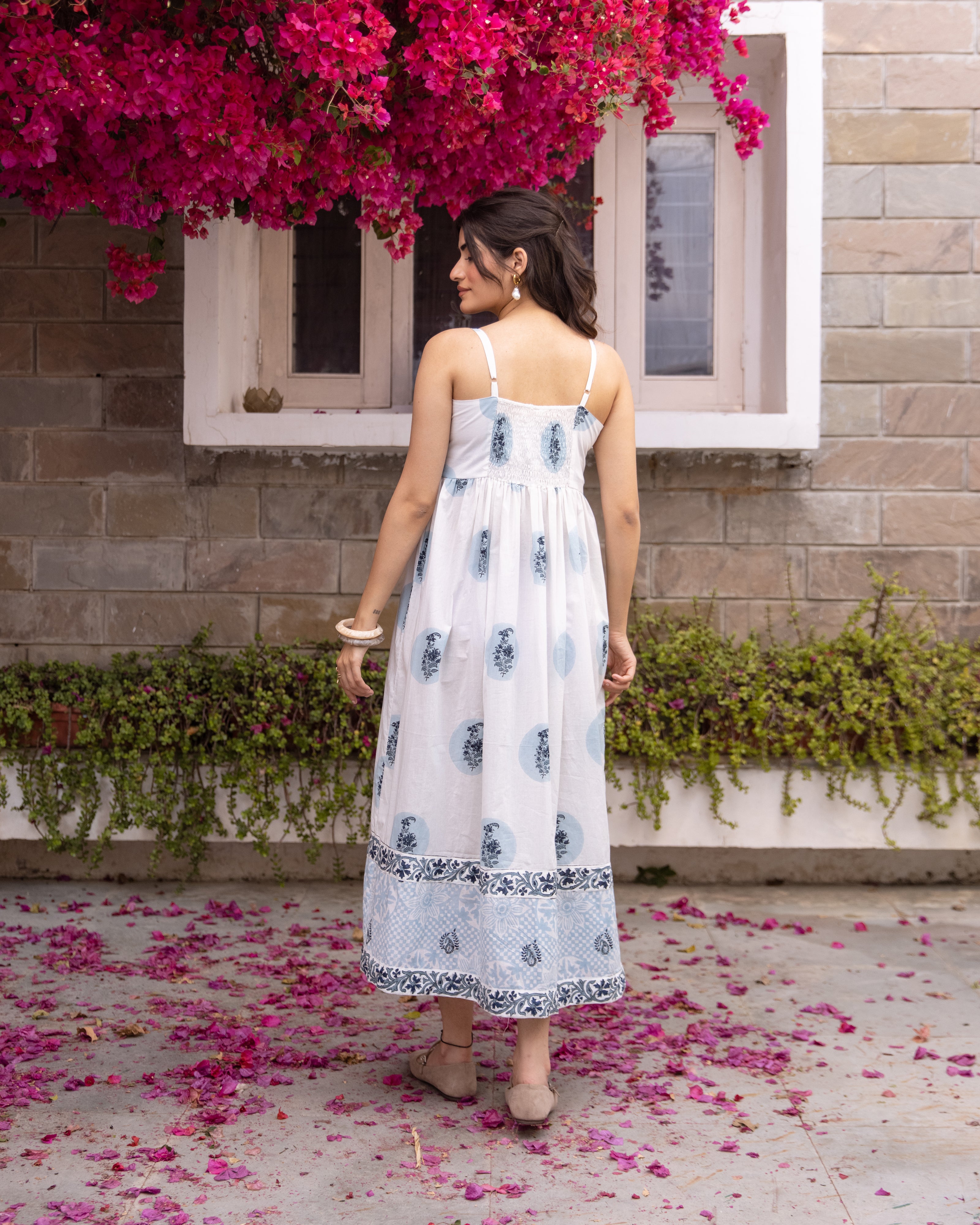 White & Blue Dress