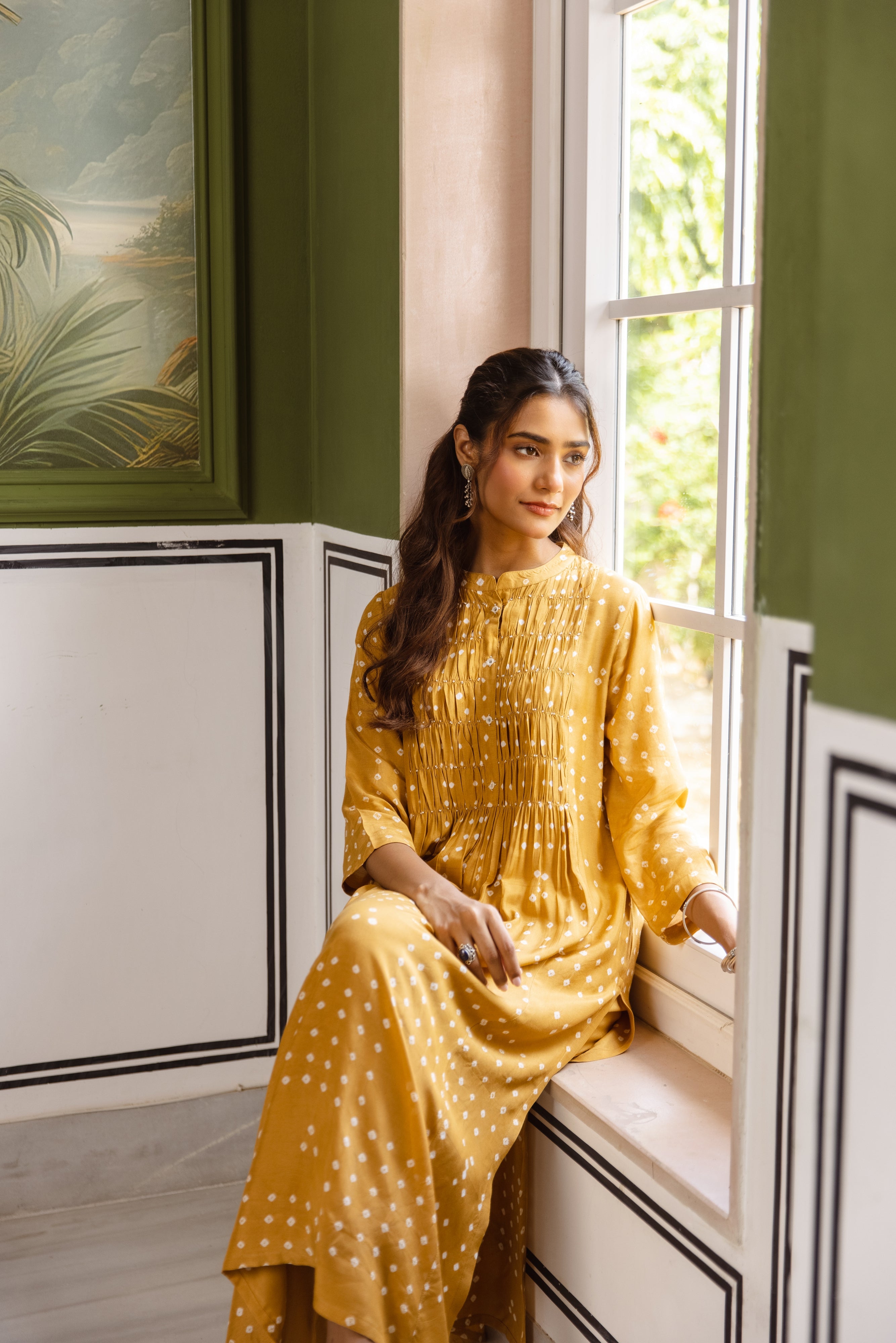 Mustard Yellow Kurta Pant
