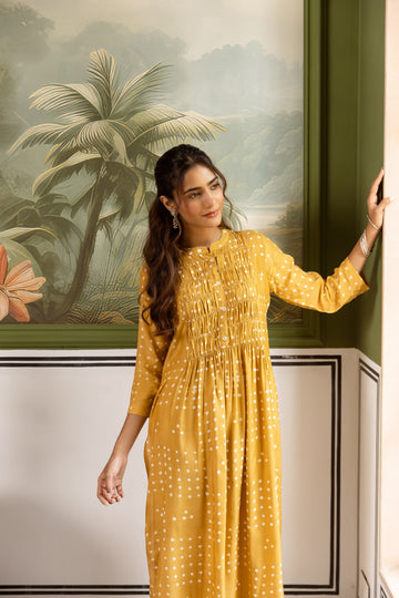 Mustard Yellow Kurta Pant