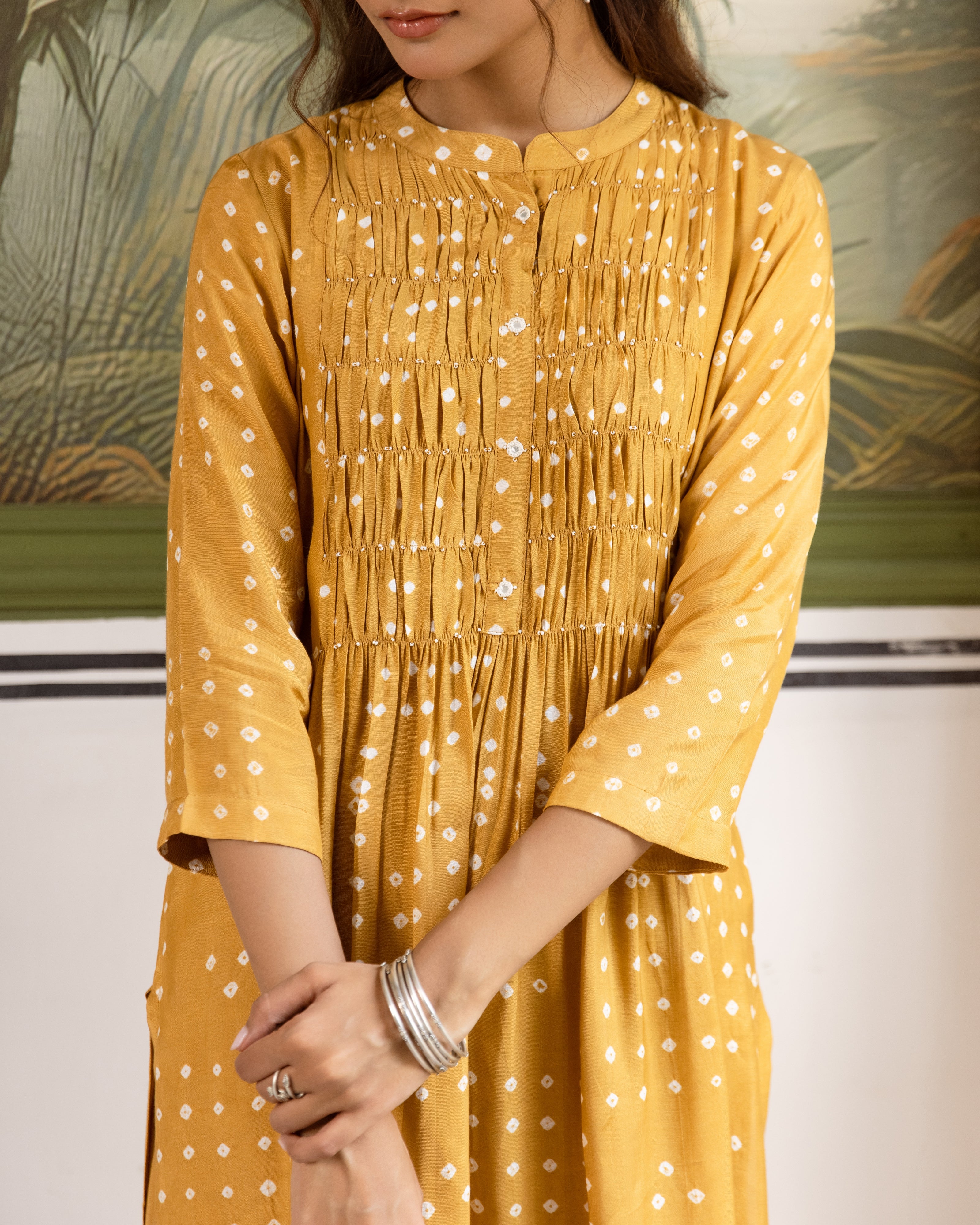 Mustard Yellow Kurta Pant