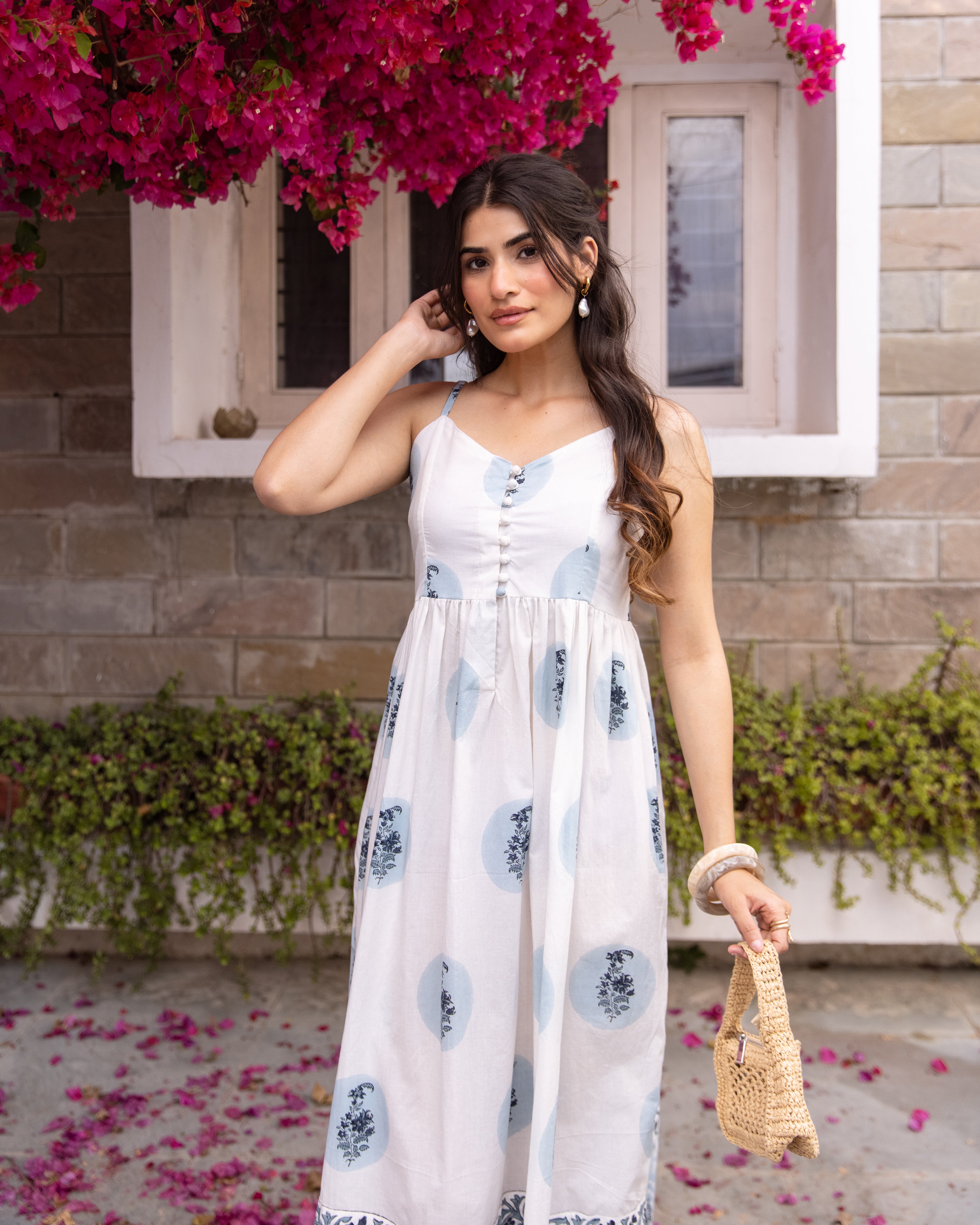 White & Blue Dress